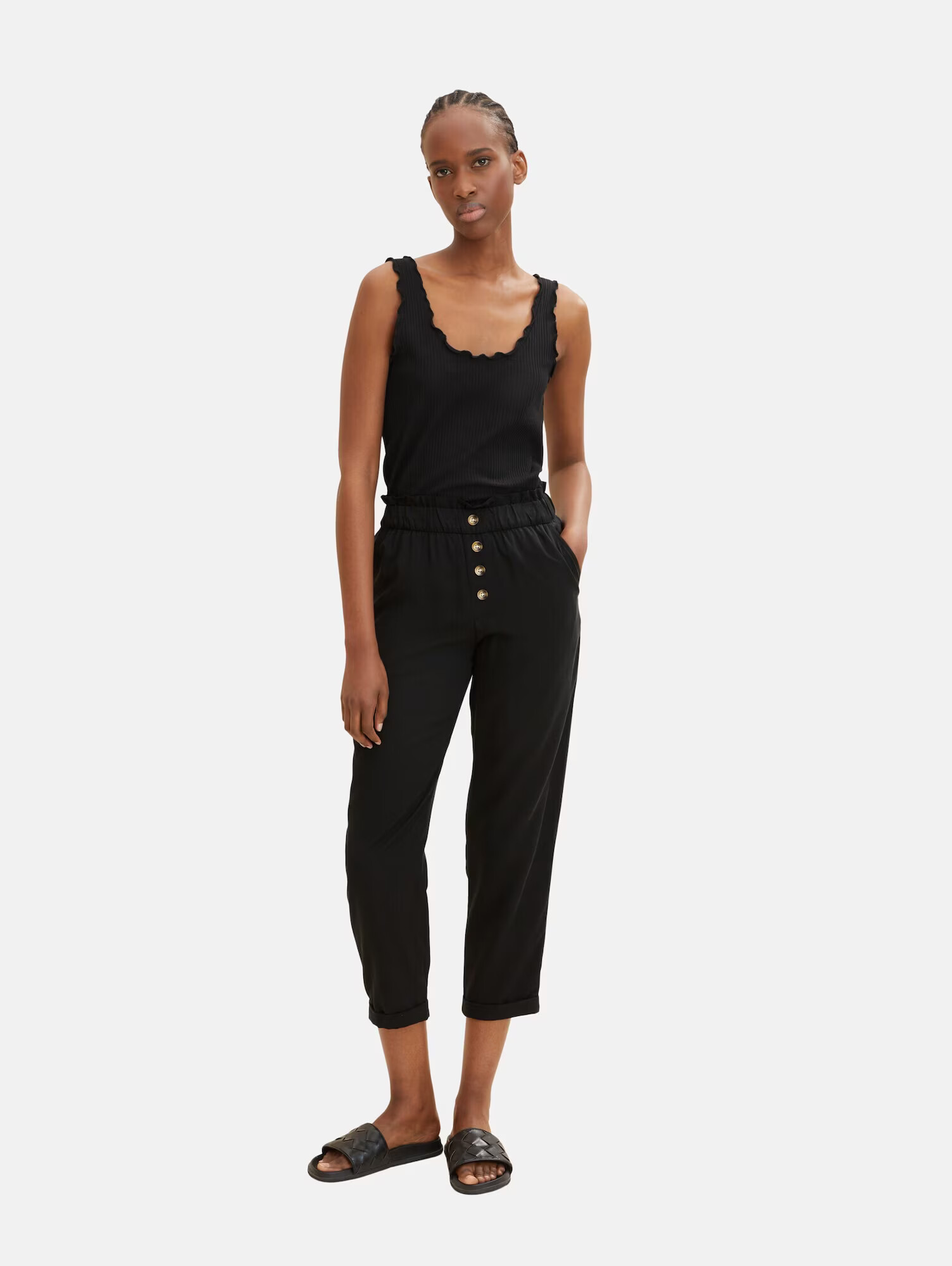 TOM TAILOR DENIM Pantaloni negru - Pled.ro