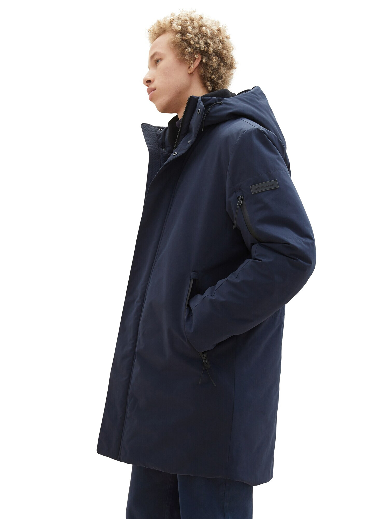 TOM TAILOR DENIM Parka de iarnă bleumarin / negru - Pled.ro