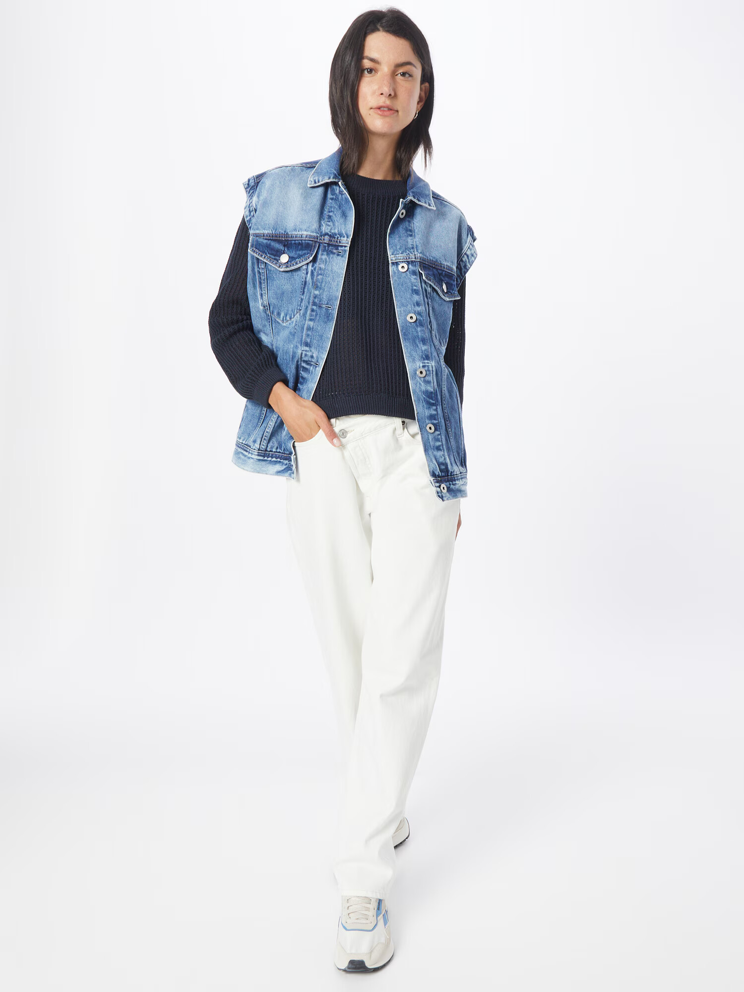 TOM TAILOR DENIM Pulover albastru noapte - Pled.ro