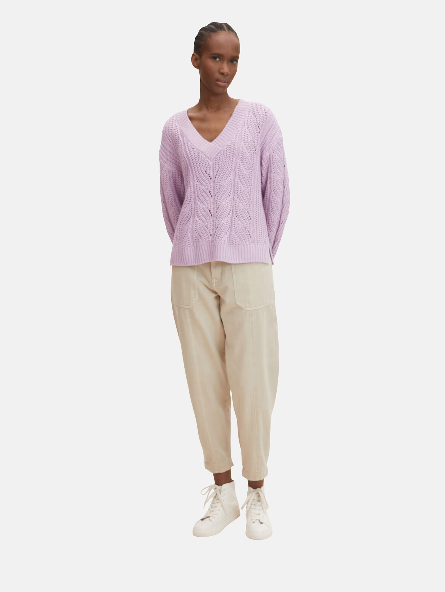 TOM TAILOR DENIM Pulover mauve - Pled.ro