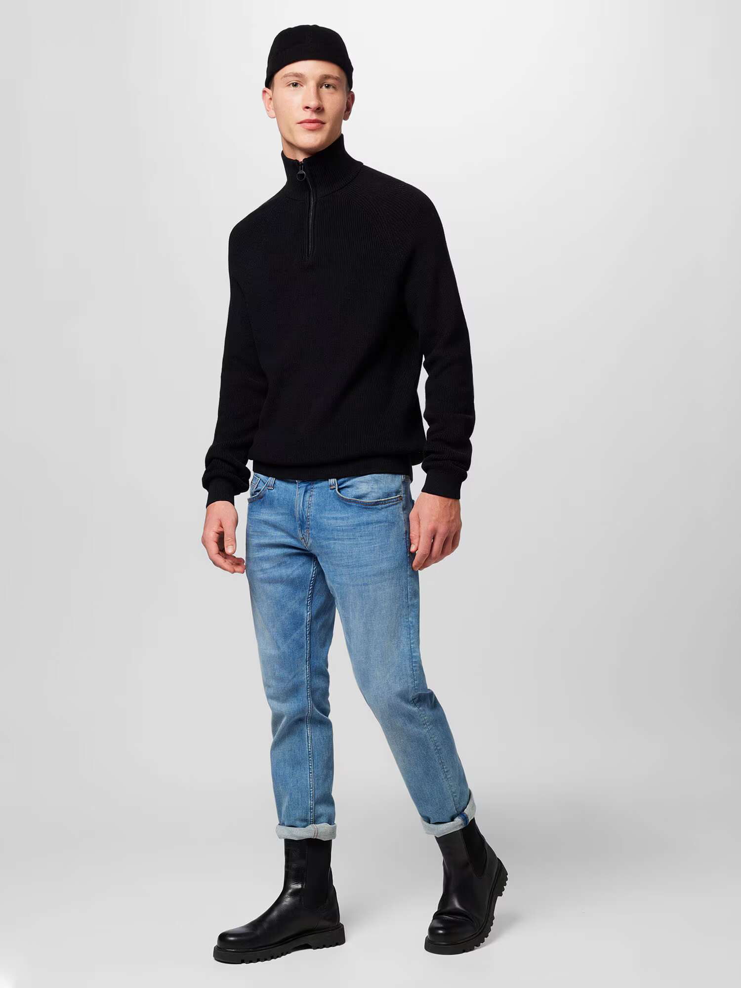 TOM TAILOR DENIM Pulover negru - Pled.ro