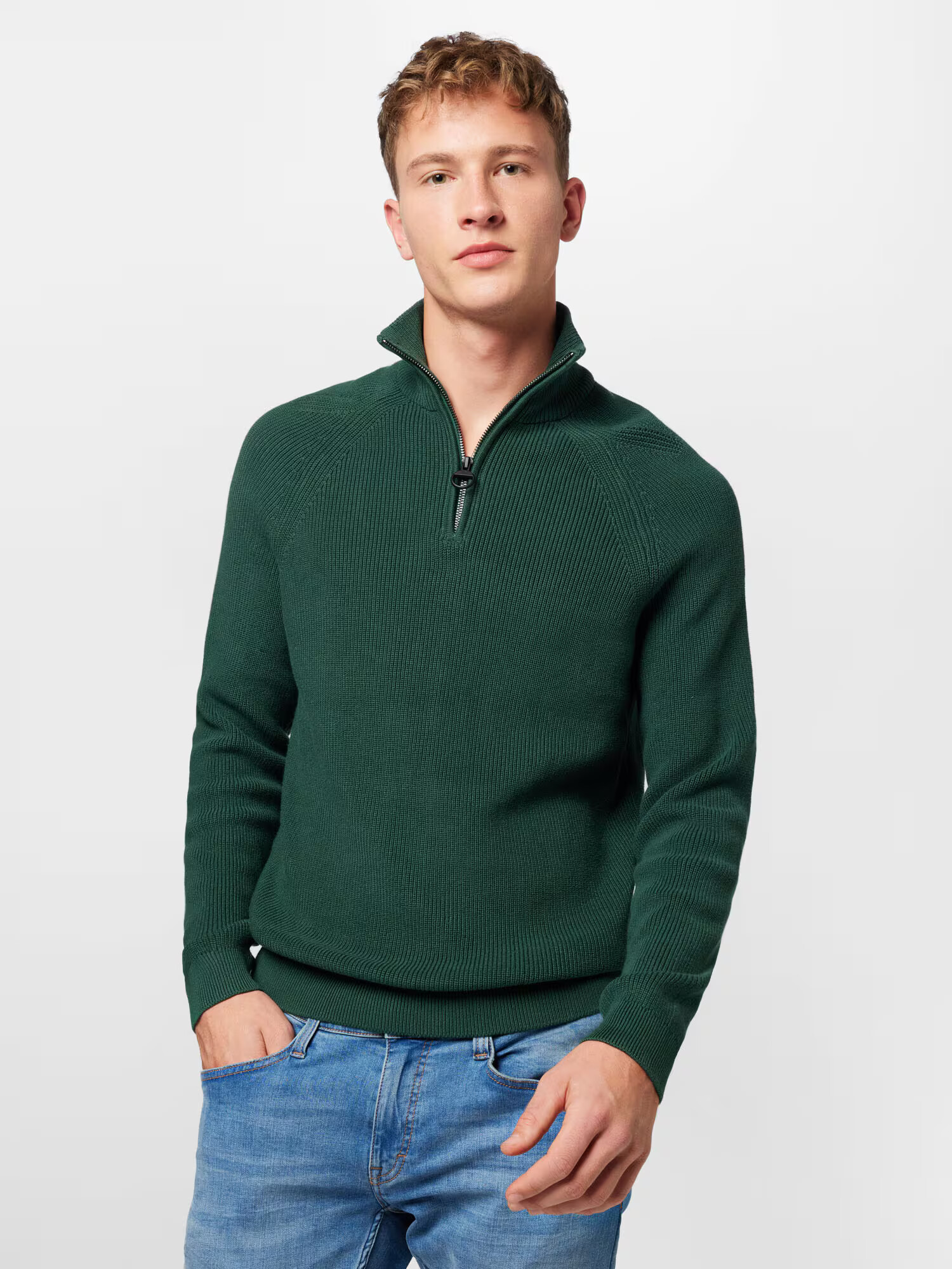 TOM TAILOR DENIM Pulover verde închis - Pled.ro