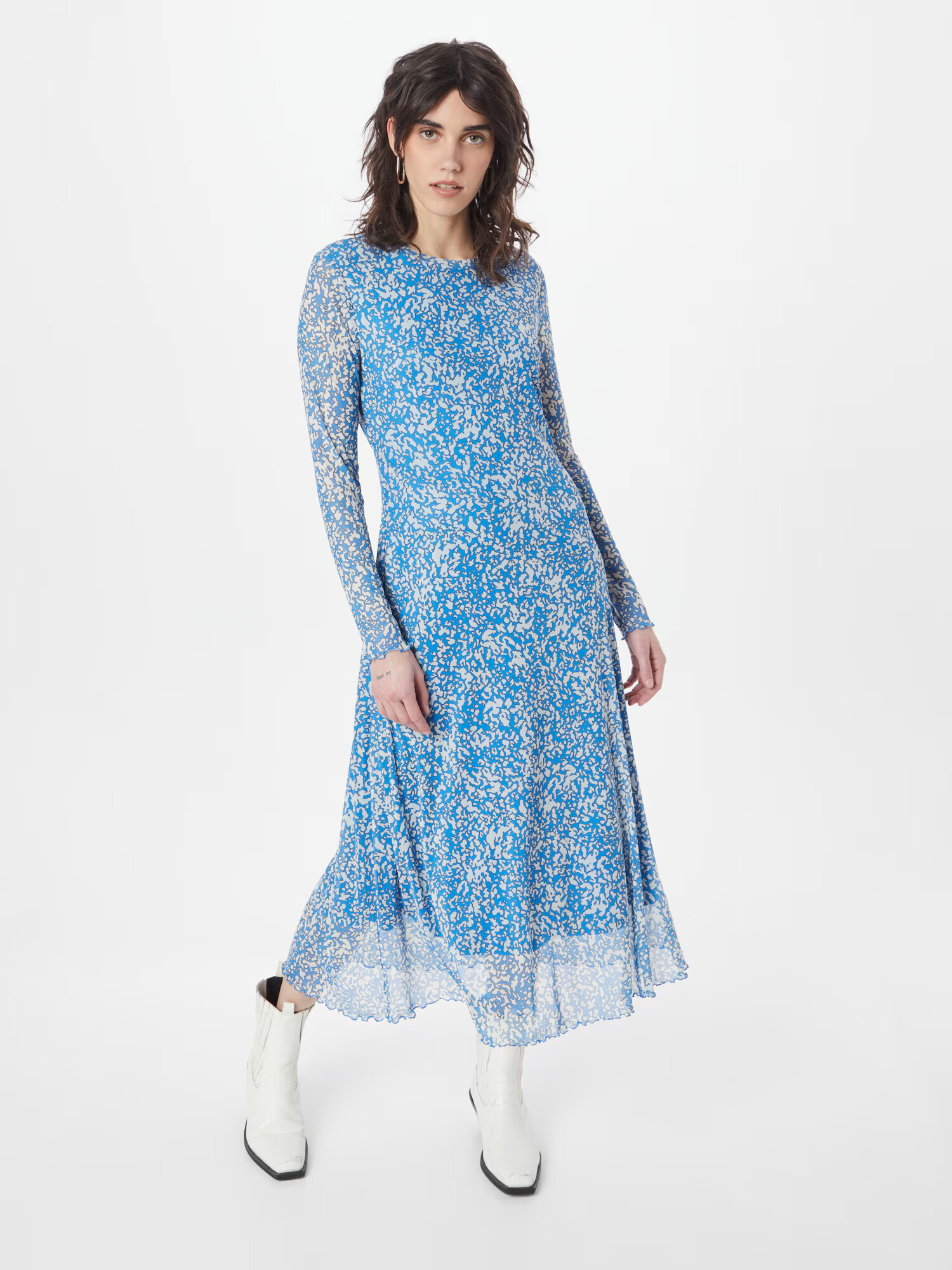 TOM TAILOR DENIM Rochie albastru / alb - Pled.ro