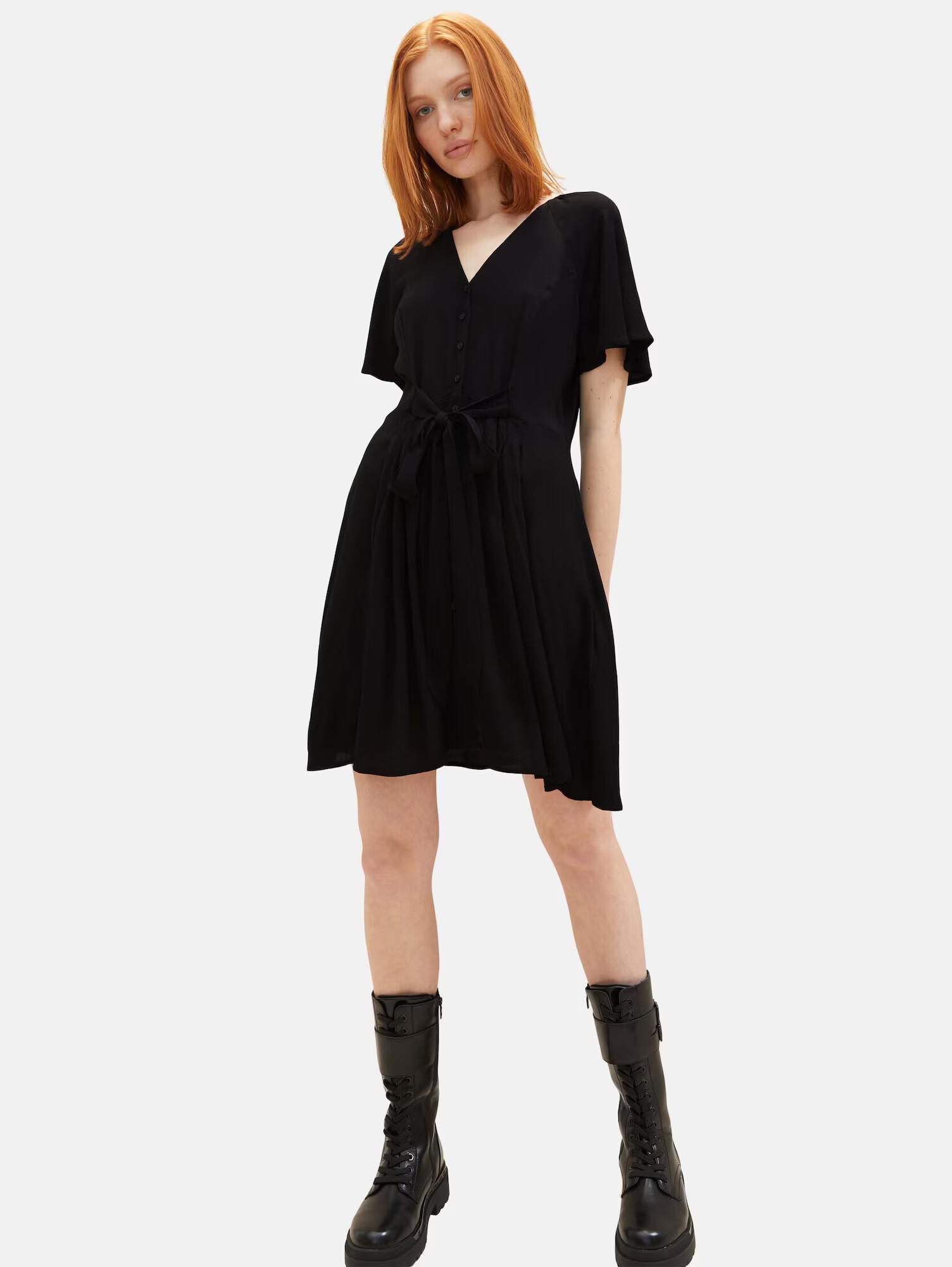 TOM TAILOR DENIM Rochie tip bluză negru - Pled.ro