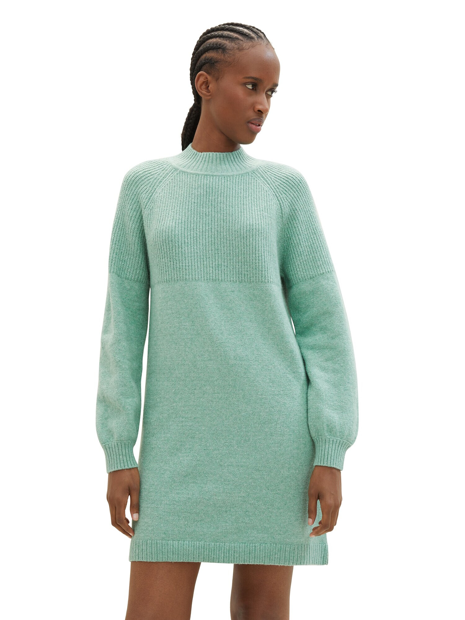 TOM TAILOR DENIM Rochie tricotat verde pastel - Pled.ro