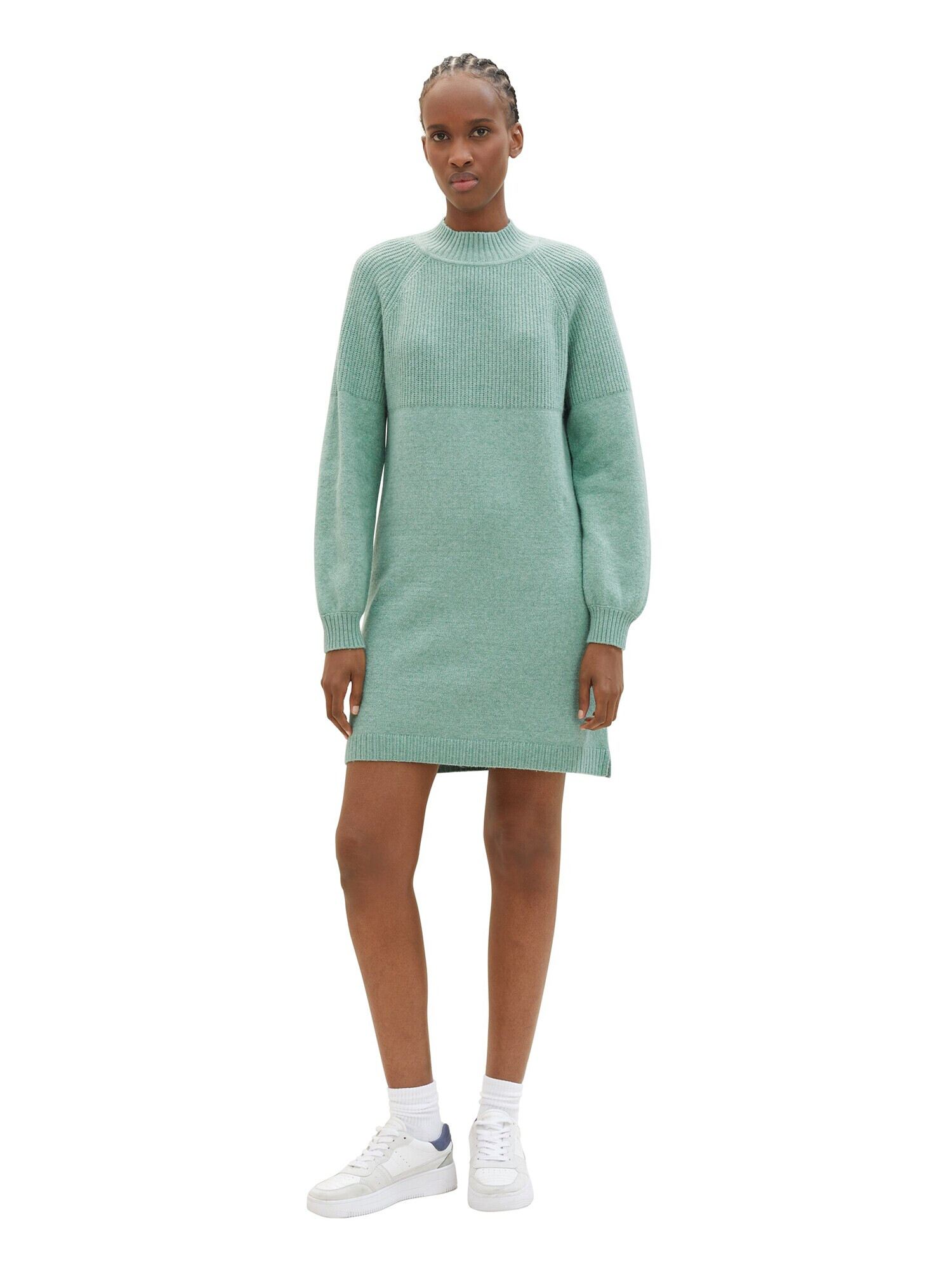 TOM TAILOR DENIM Rochie tricotat verde pastel - Pled.ro