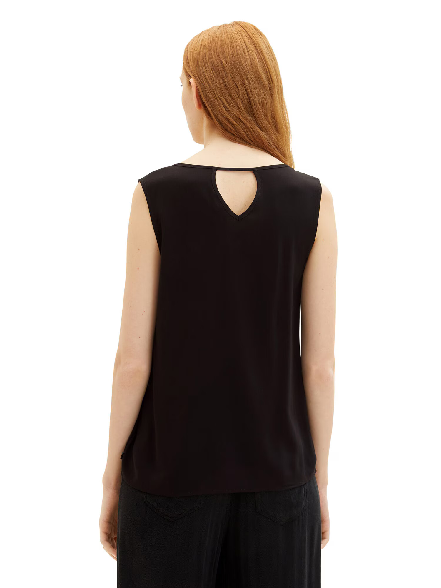 TOM TAILOR DENIM Top negru - Pled.ro