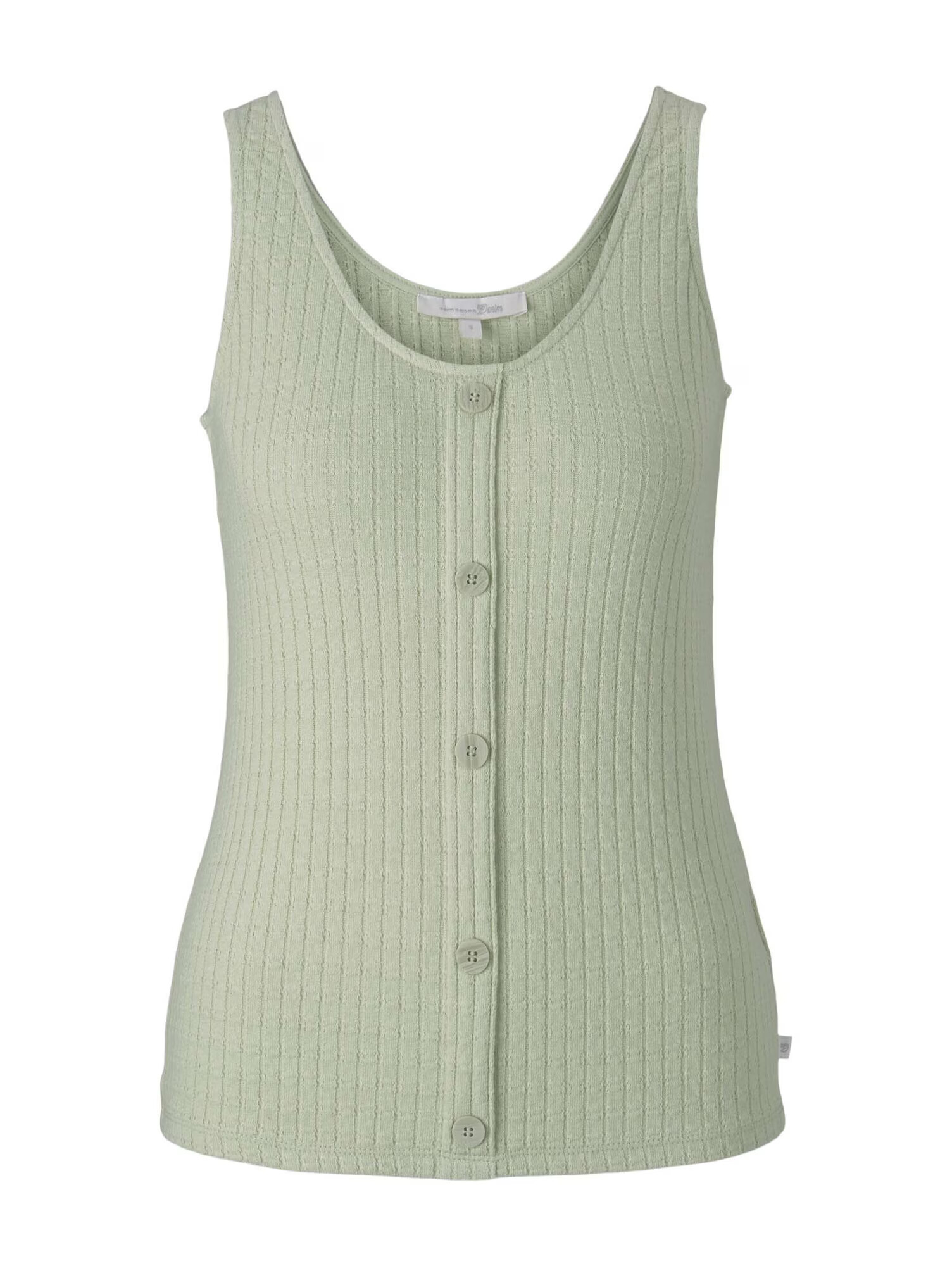 TOM TAILOR DENIM Top verde deschis - Pled.ro