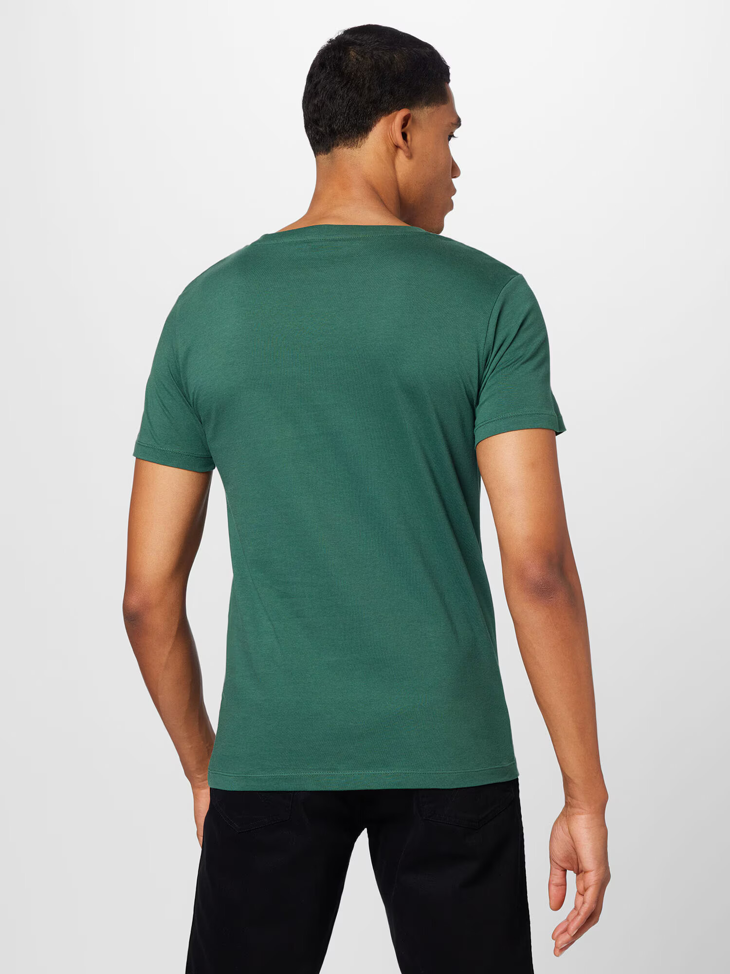 TOM TAILOR DENIM Tricou verde / alb - Pled.ro