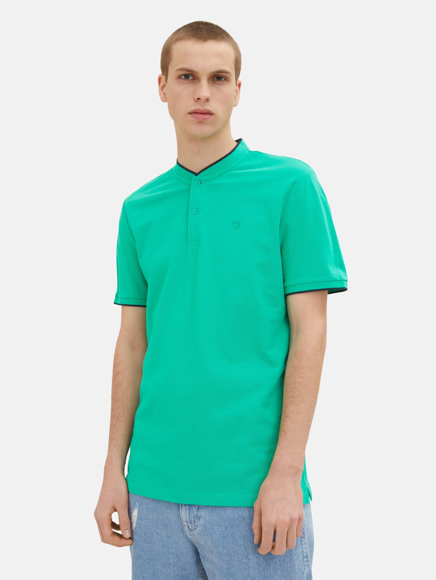 TOM TAILOR DENIM Tricou verde jad - Pled.ro