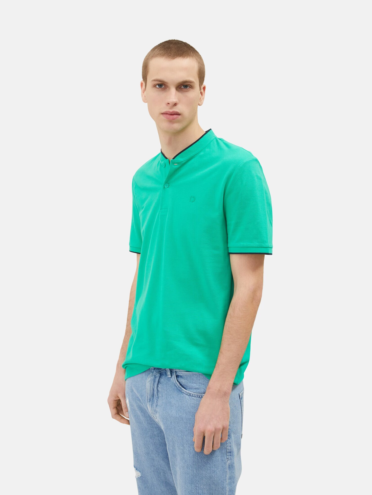 TOM TAILOR DENIM Tricou verde jad - Pled.ro