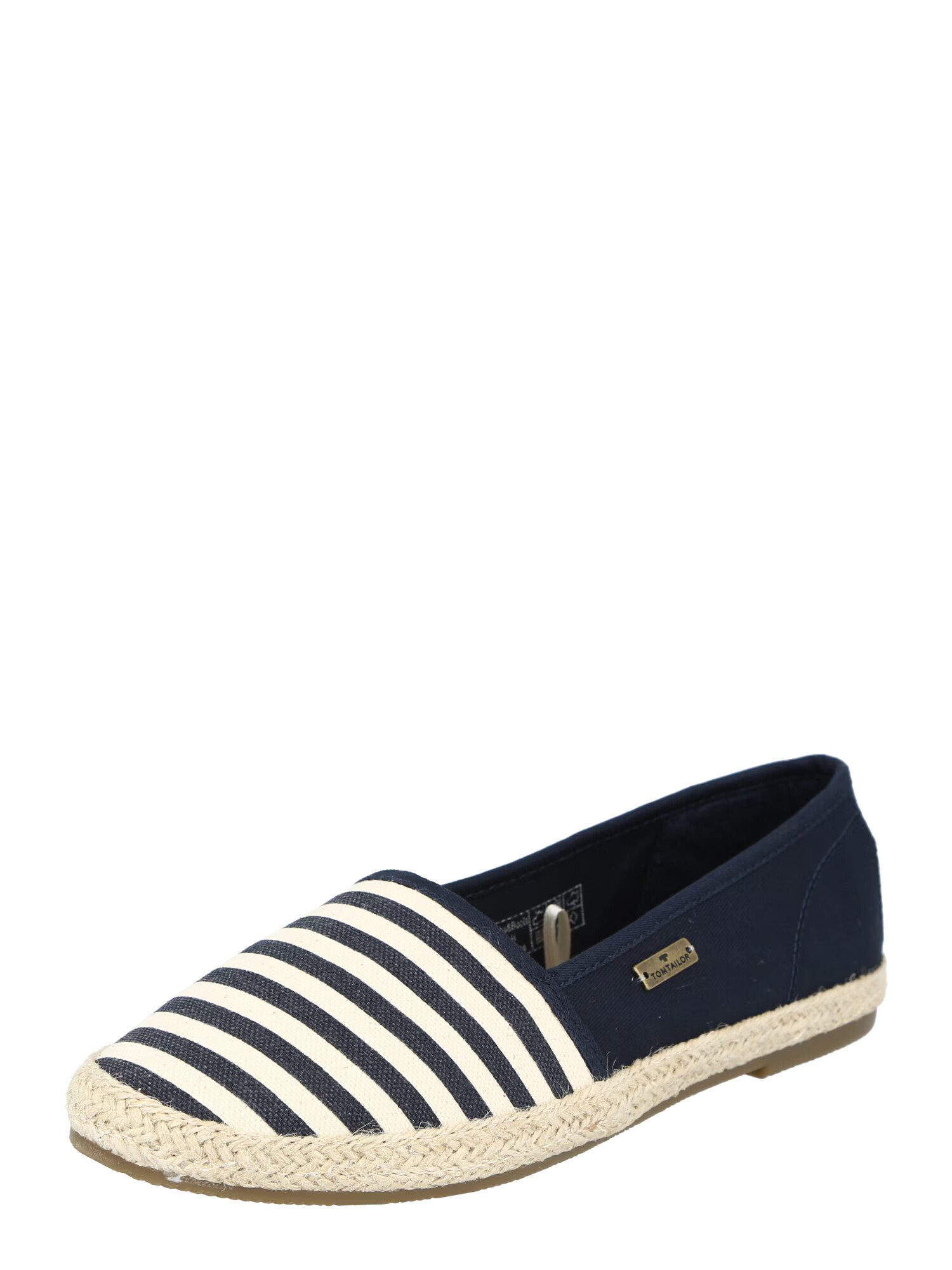 TOM TAILOR Espadrile bleumarin / alb - Pled.ro