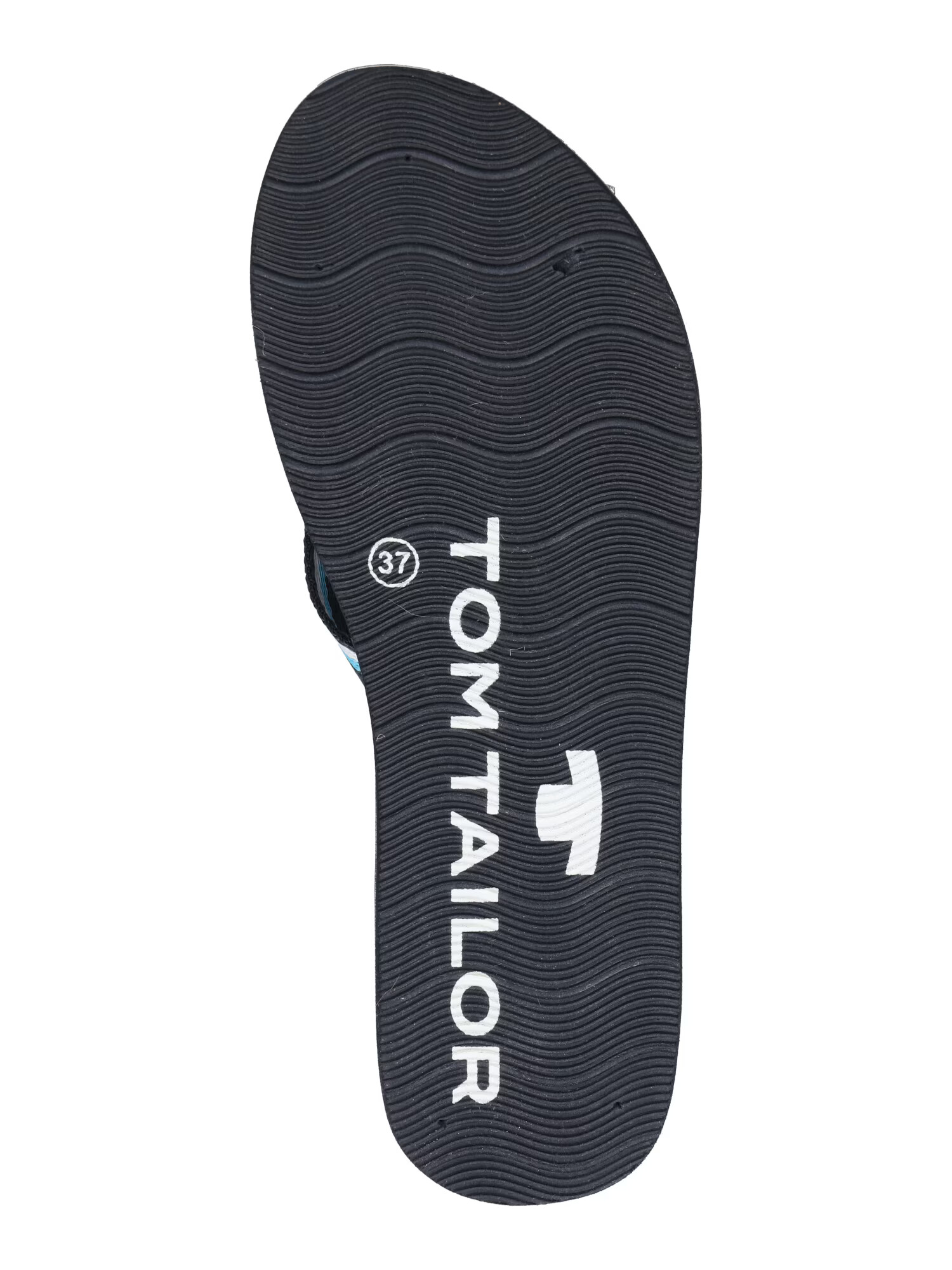 TOM TAILOR Flip-flops bleumarin / turcoaz / alb - Pled.ro