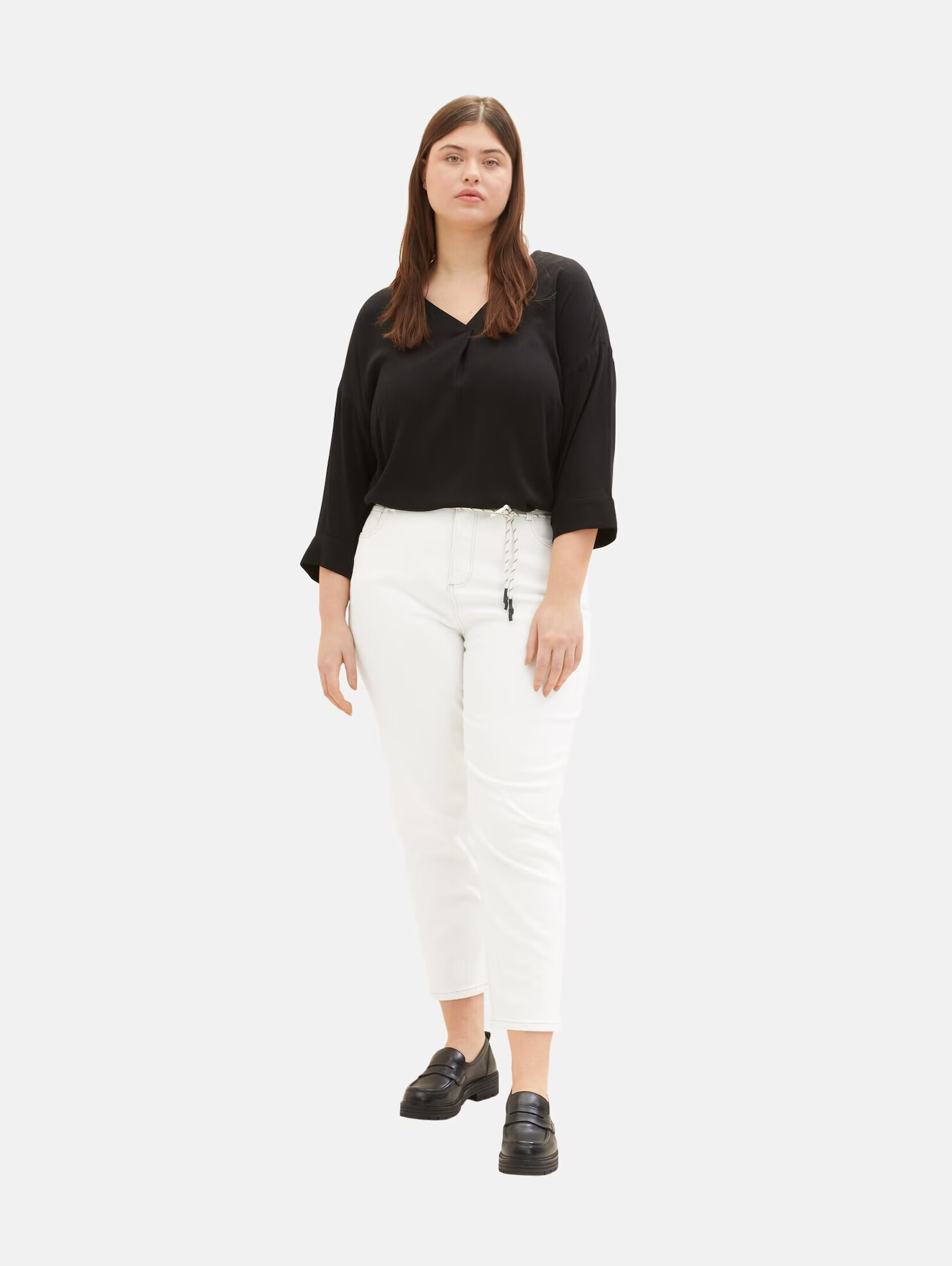 Tom Tailor Women + Jeans 'Barrel' alb - Pled.ro