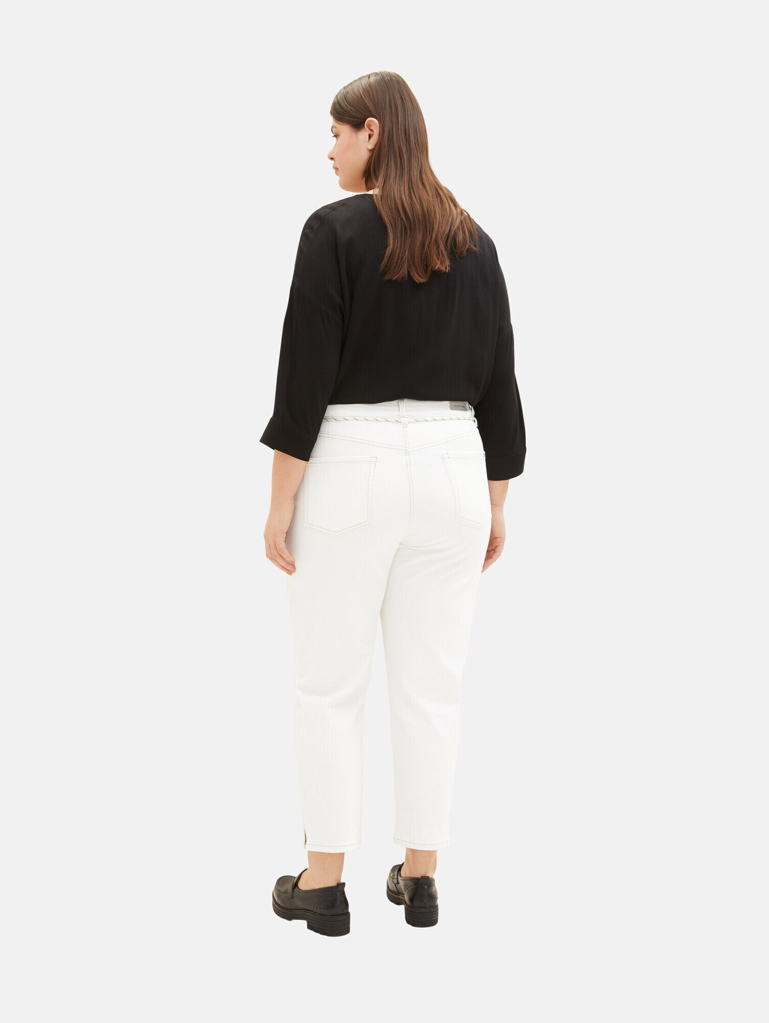 Tom Tailor Women + Jeans 'Barrel' alb - Pled.ro