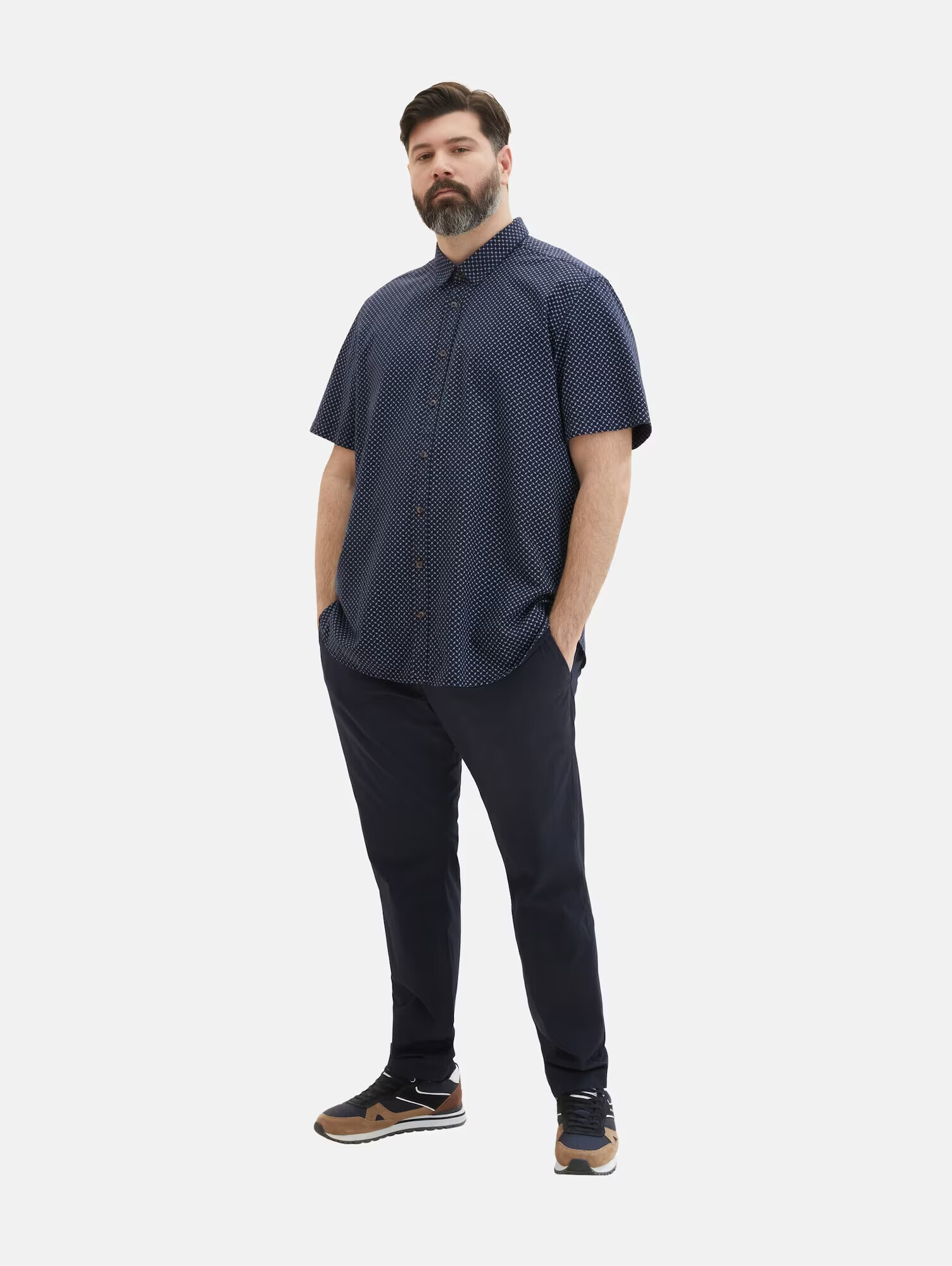 TOM TAILOR Men + Pantaloni eleganți bleumarin - Pled.ro