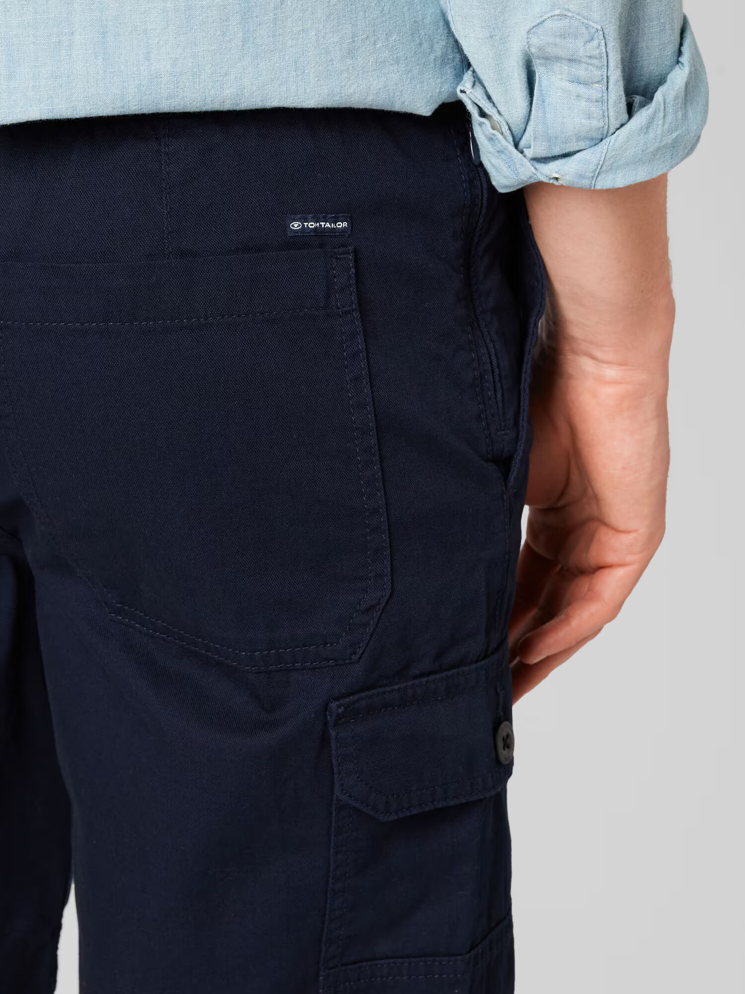 TOM TAILOR Pantaloni cu buzunare bleumarin - Pled.ro