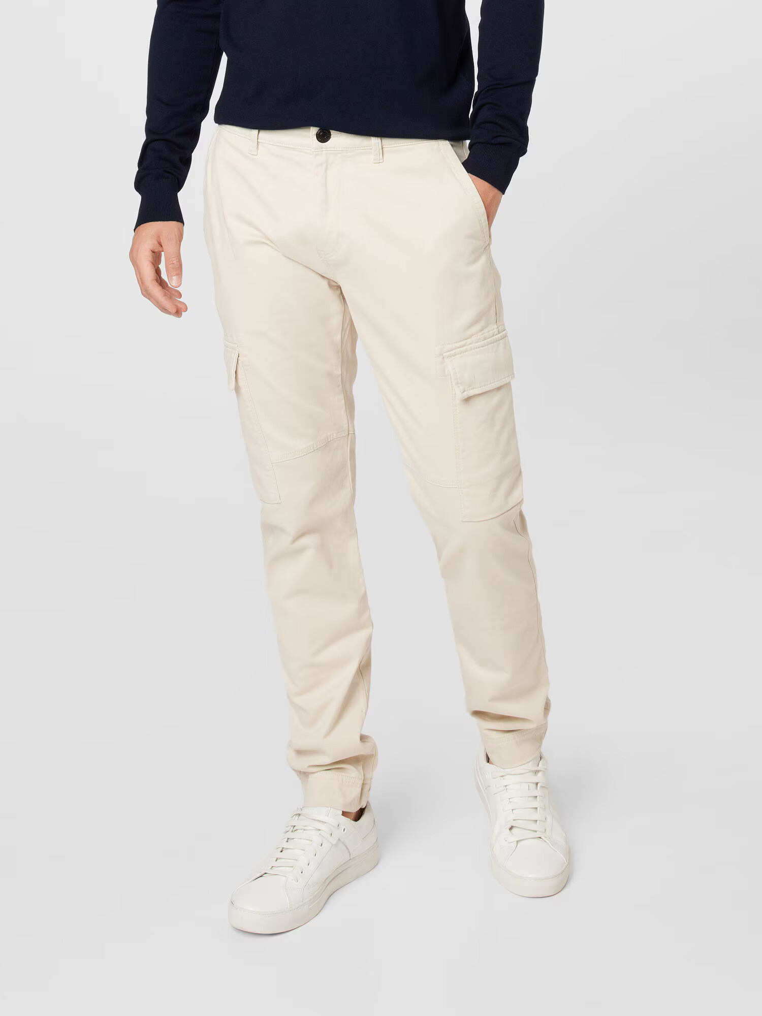 TOM TAILOR Pantaloni cu buzunare crem - Pled.ro