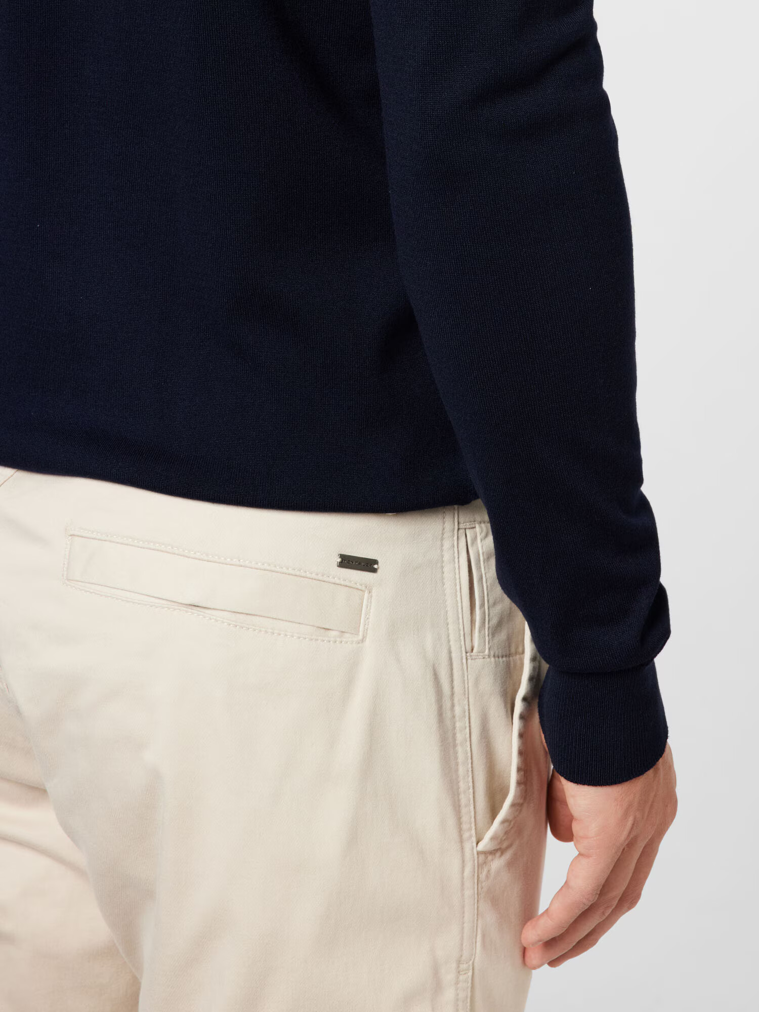 TOM TAILOR Pantaloni cu buzunare crem - Pled.ro