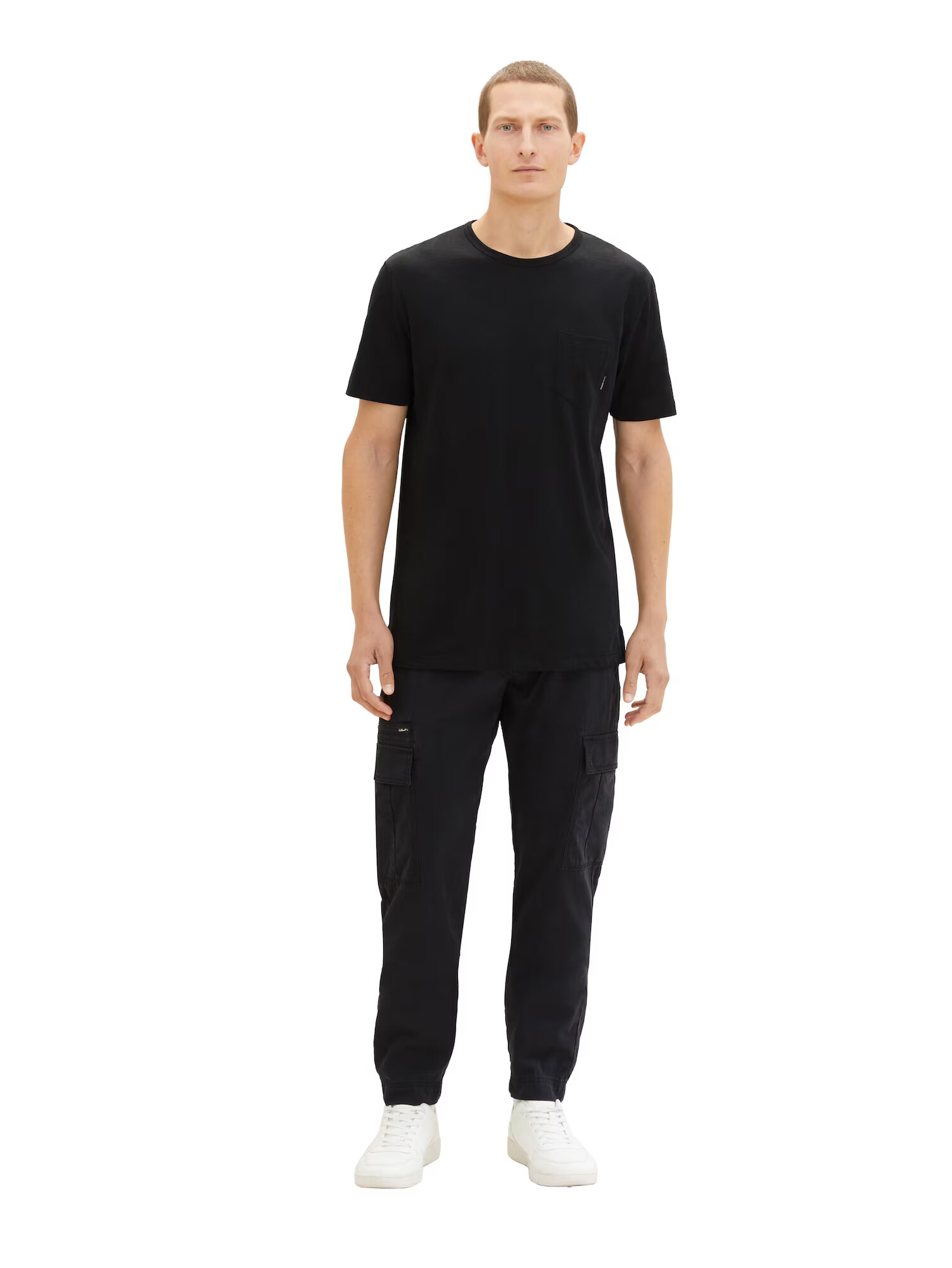 TOM TAILOR Pantaloni cu buzunare negru - Pled.ro