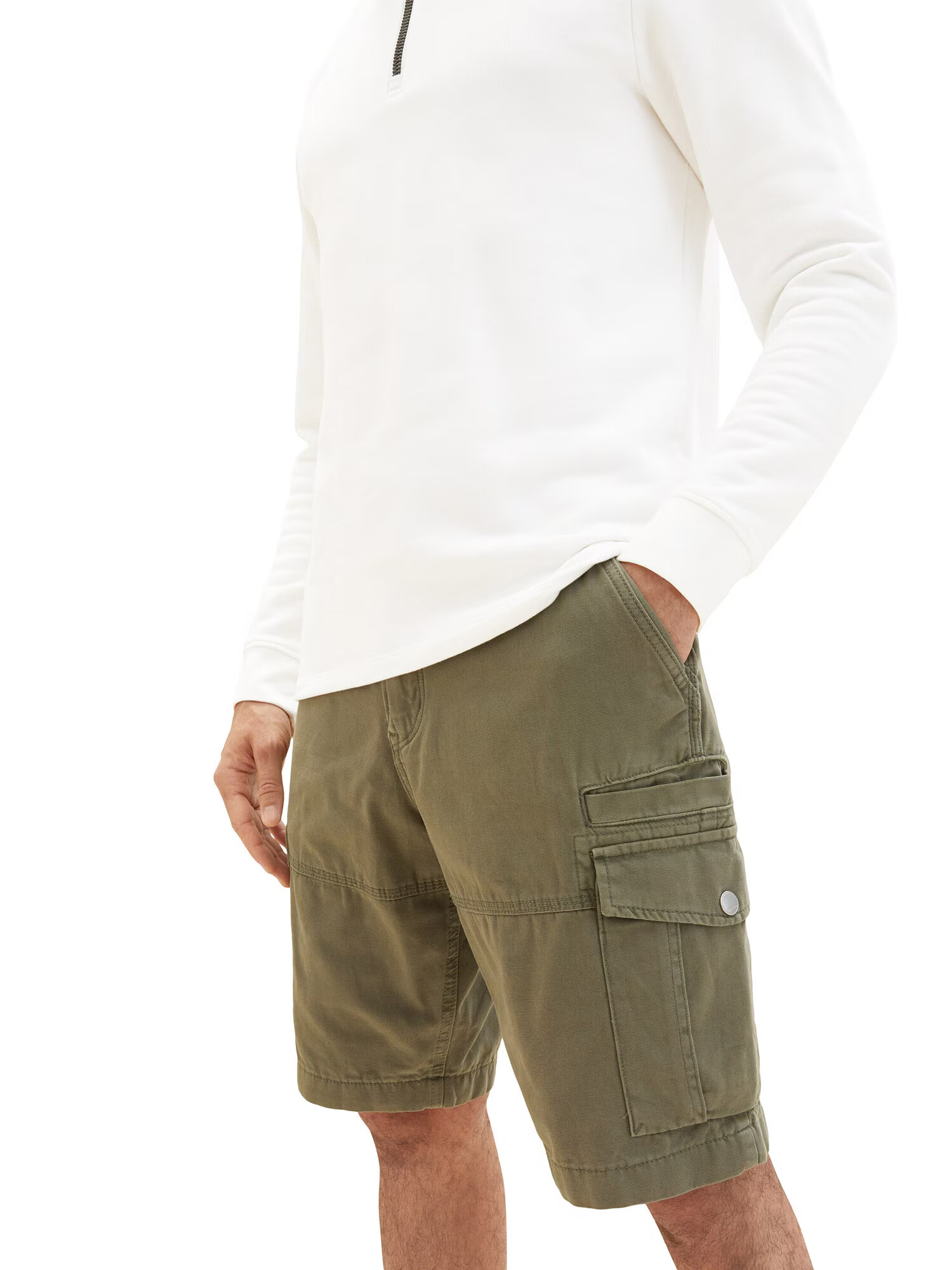 TOM TAILOR Pantaloni cu buzunare oliv - Pled.ro