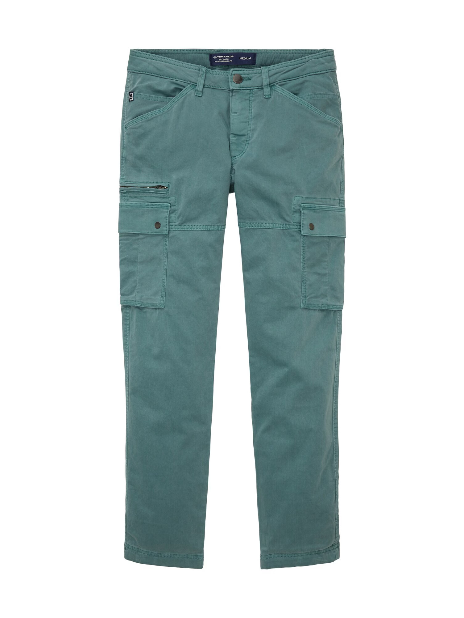 TOM TAILOR Pantaloni cu buzunare verde smarald - Pled.ro