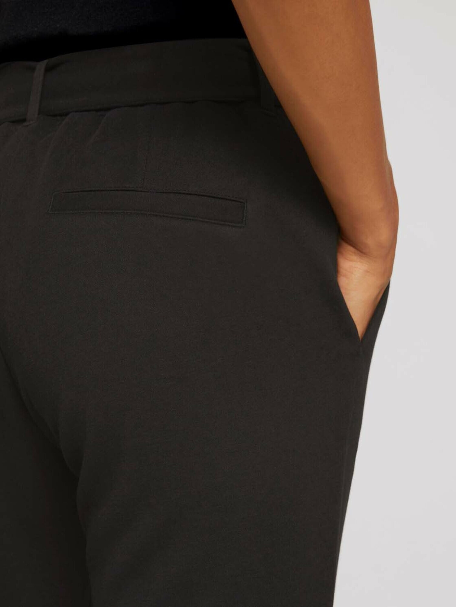 TOM TAILOR Pantaloni cutați negru - Pled.ro