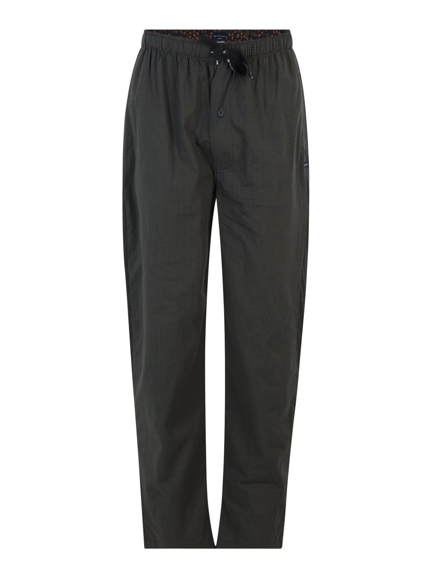 TOM TAILOR Pantaloni de pijama kaki / negru - Pled.ro