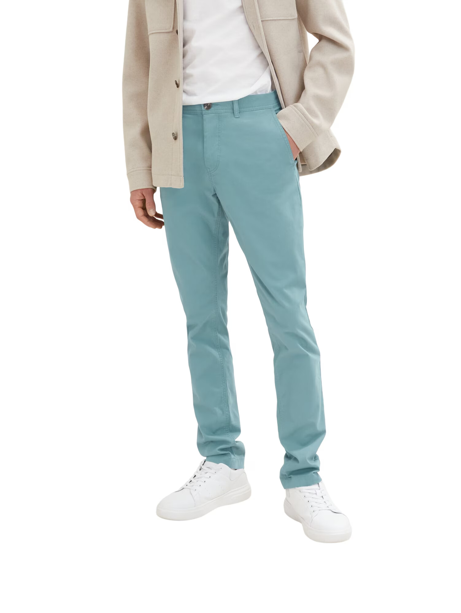 TOM TAILOR Pantaloni eleganți verde jad - Pled.ro