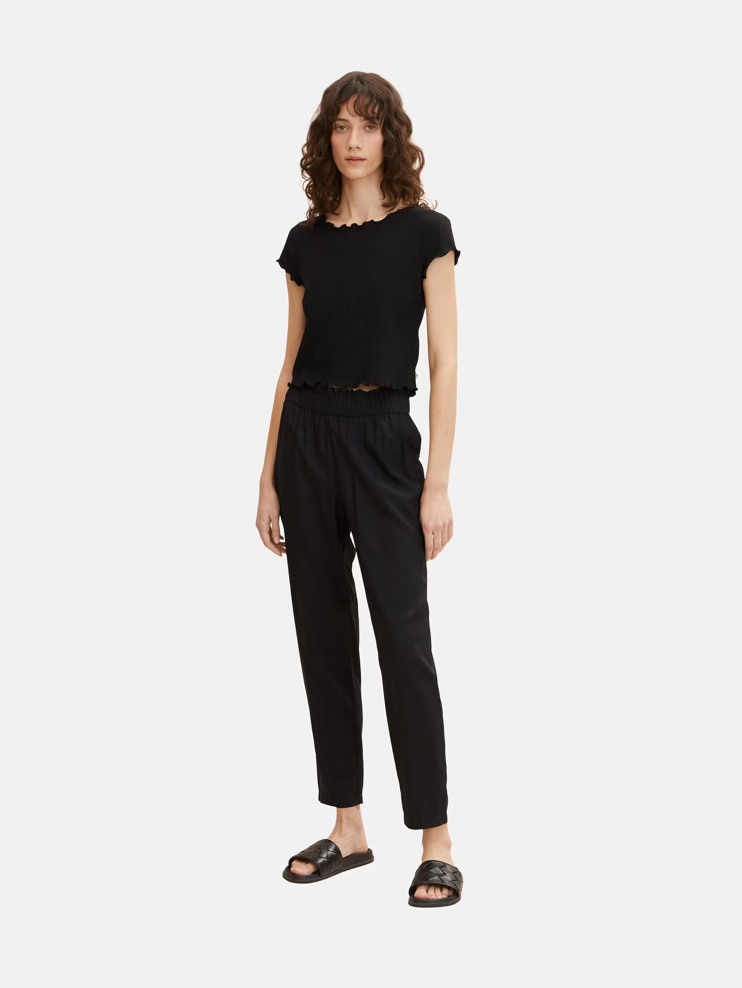 TOM TAILOR Pantaloni negru - Pled.ro