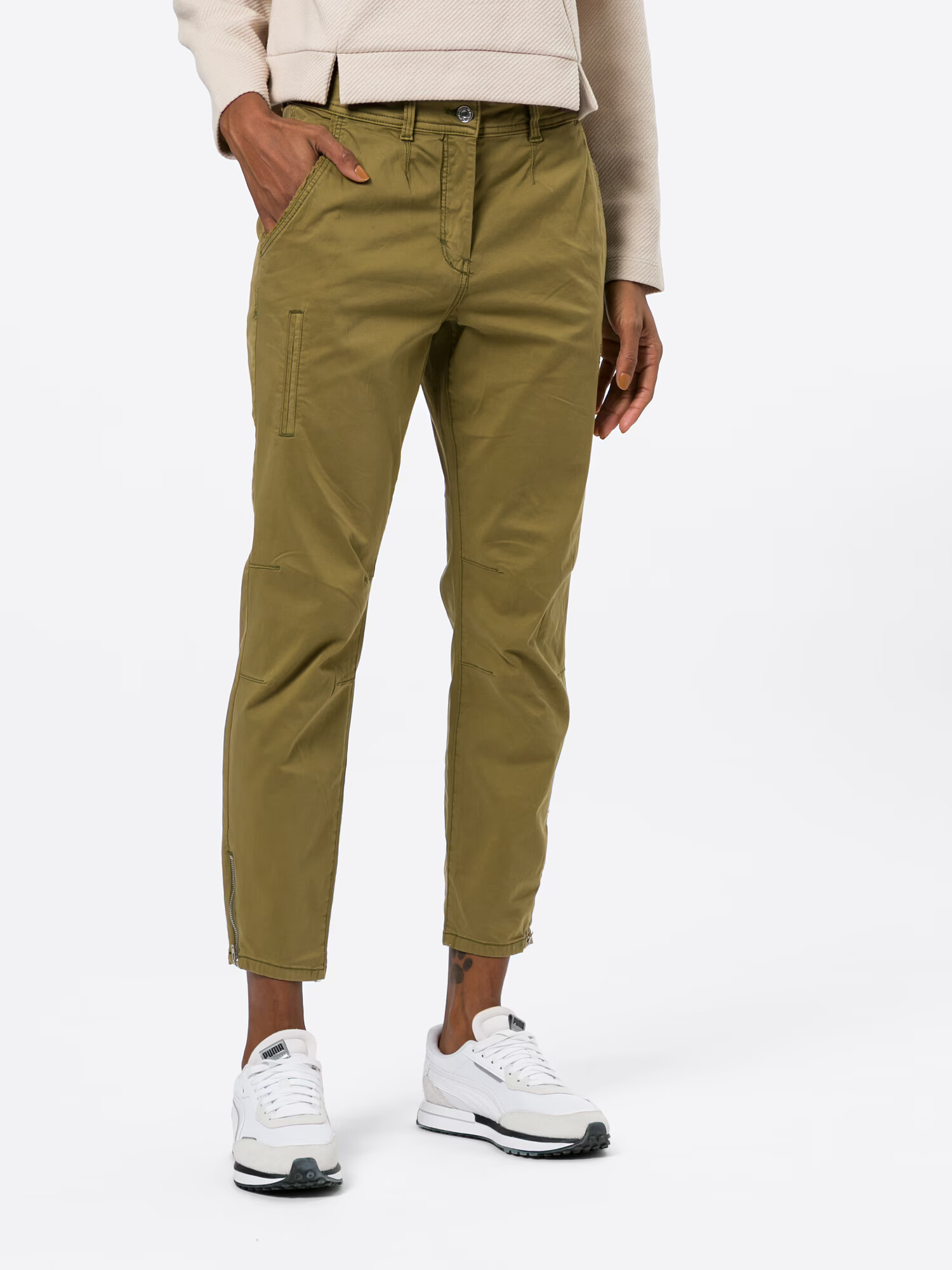 TOM TAILOR Pantaloni oliv - Pled.ro