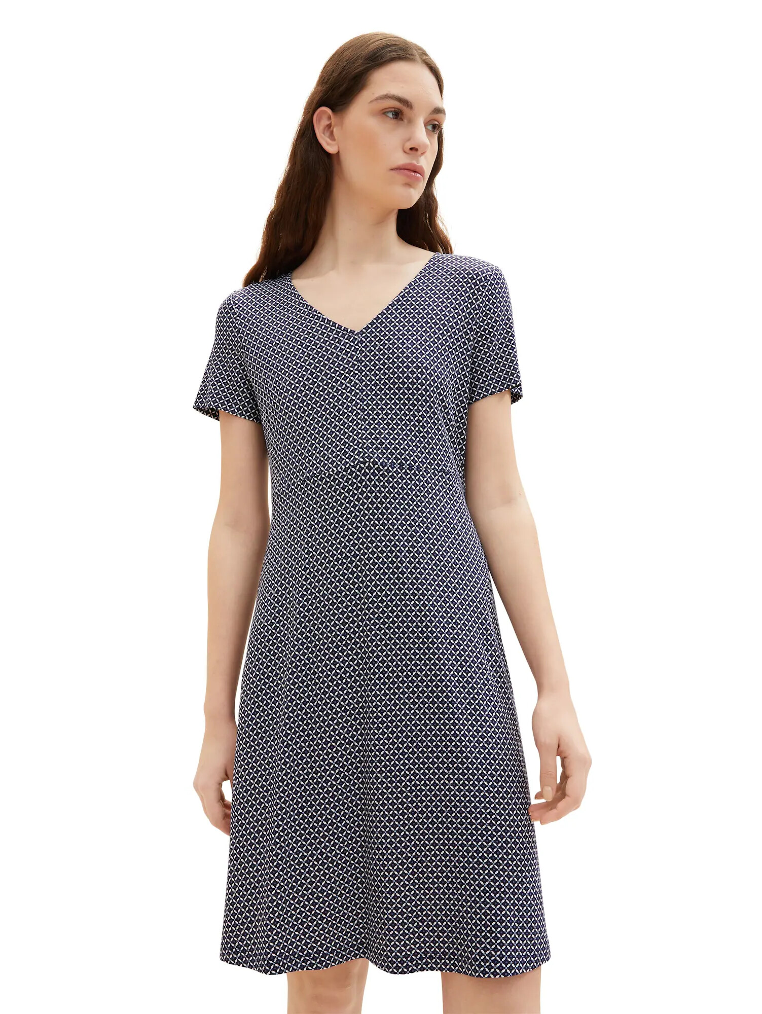 TOM TAILOR Rochie bleumarin / albastru deschis / alb - Pled.ro