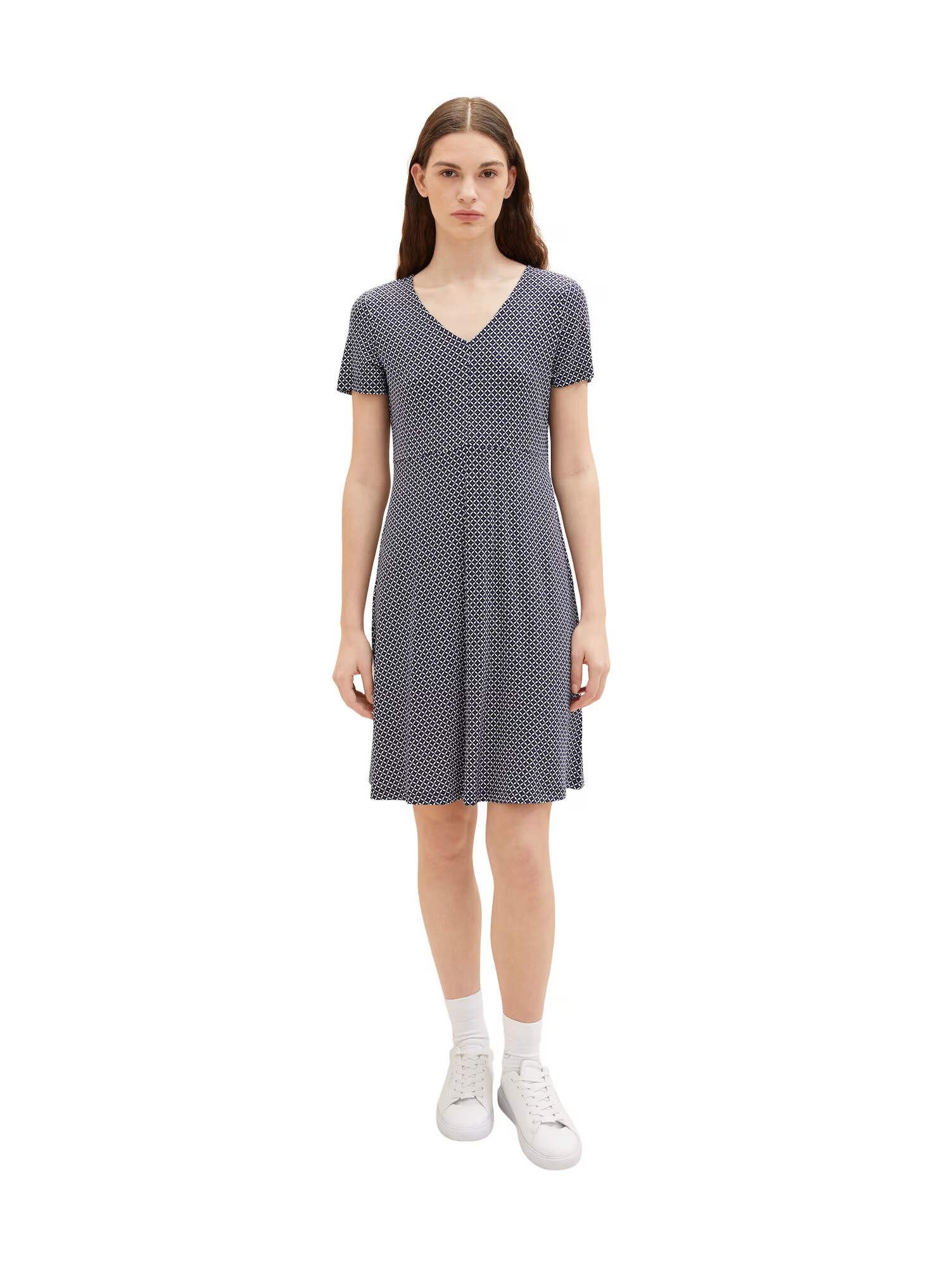 TOM TAILOR Rochie bleumarin / albastru deschis / alb - Pled.ro