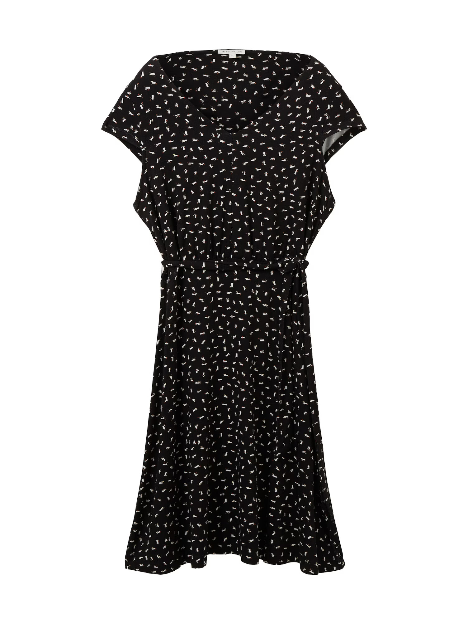 TOM TAILOR Rochie maro / negru / alb - Pled.ro