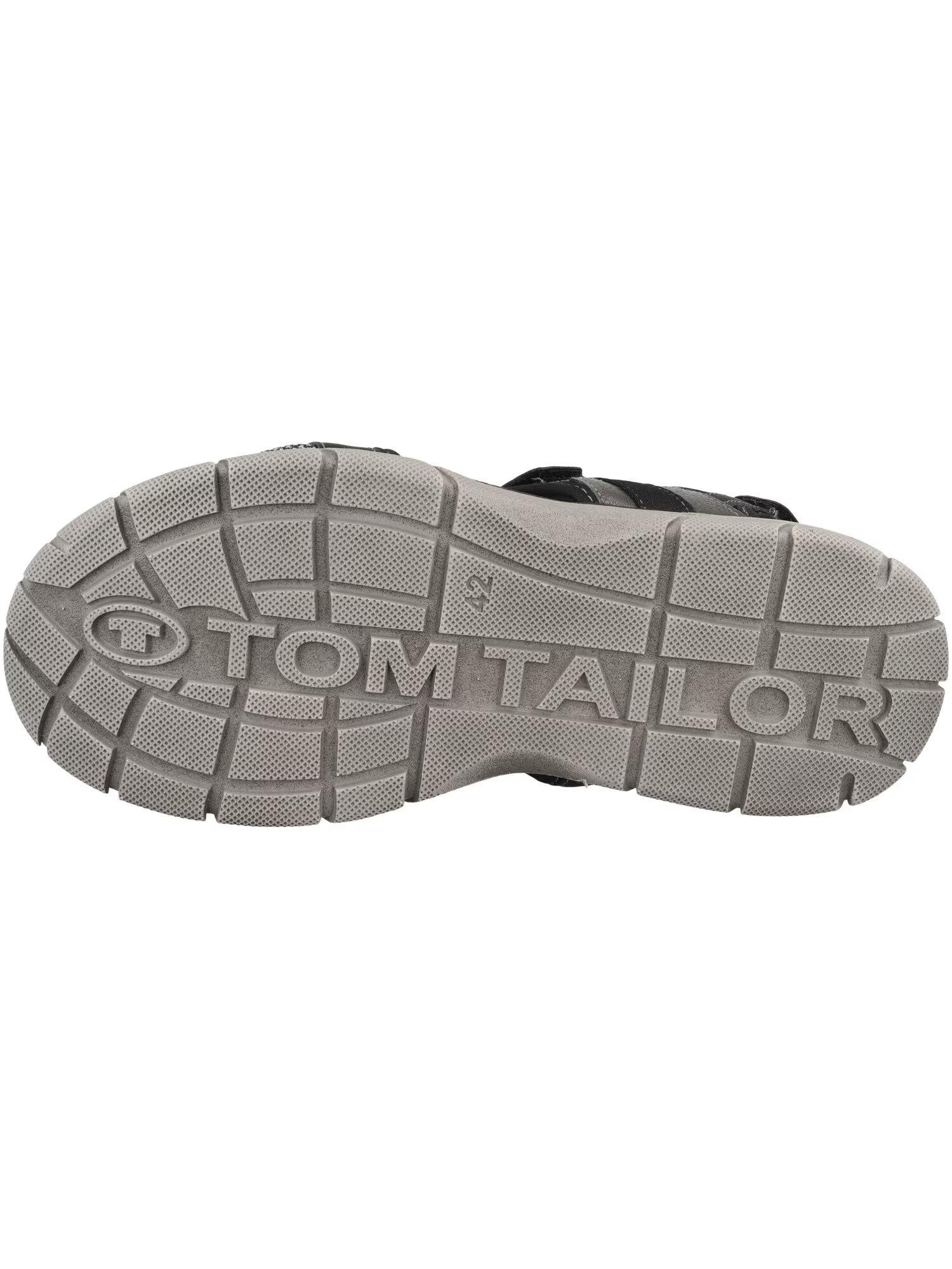 TOM TAILOR Sandale gri / negru - Pled.ro