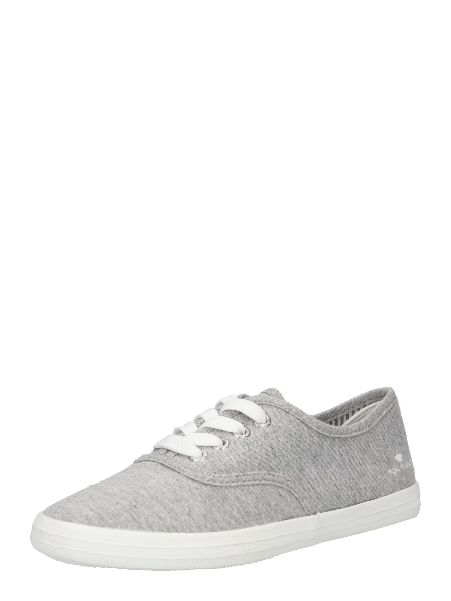 TOM TAILOR Sneaker low gri / alb - Pled.ro