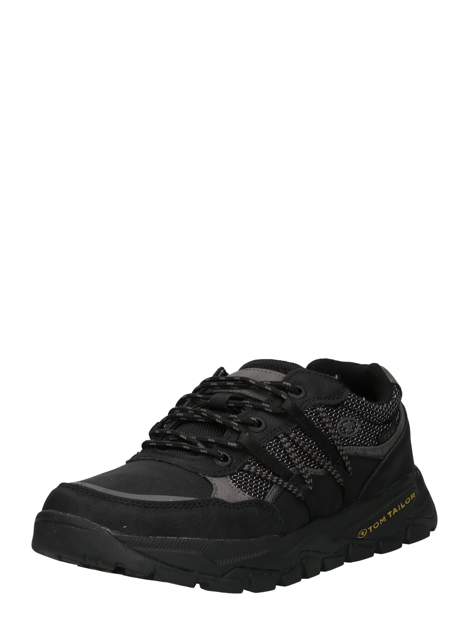 TOM TAILOR Sneaker low gri piatră / negru - Pled.ro