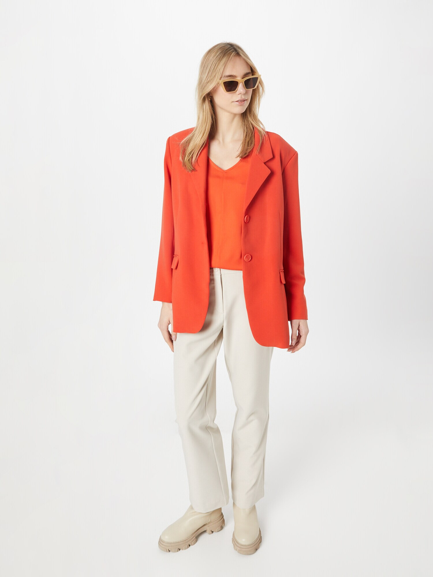 TOM TAILOR Top roșu orange - Pled.ro