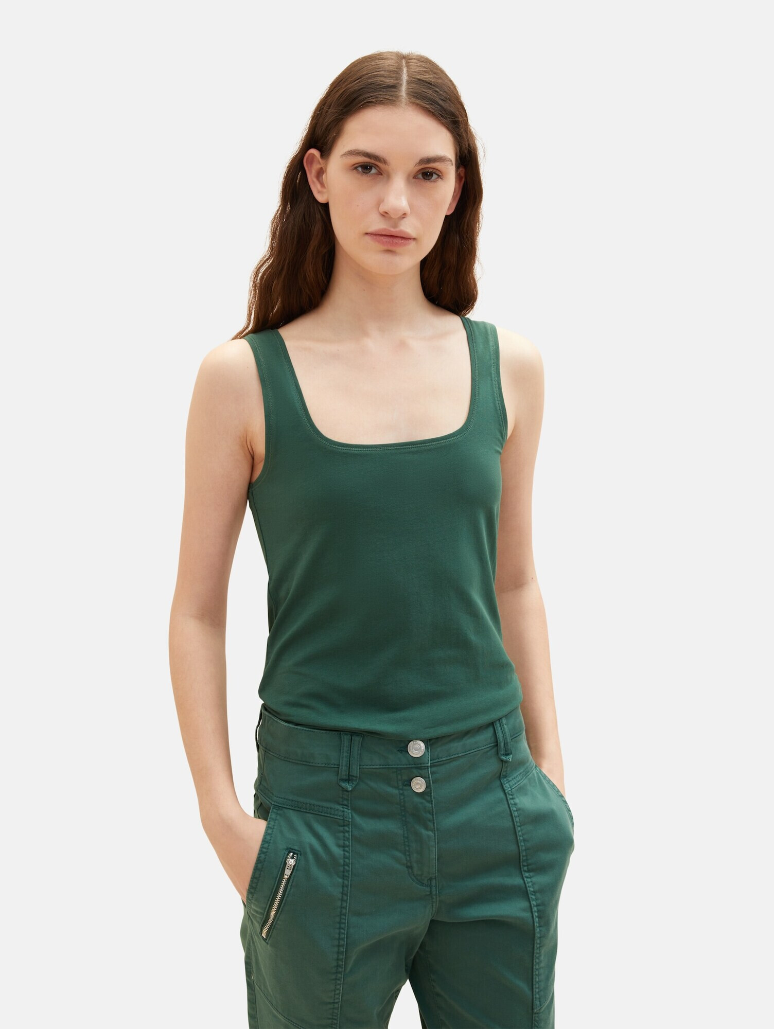 TOM TAILOR Top verde smarald - Pled.ro