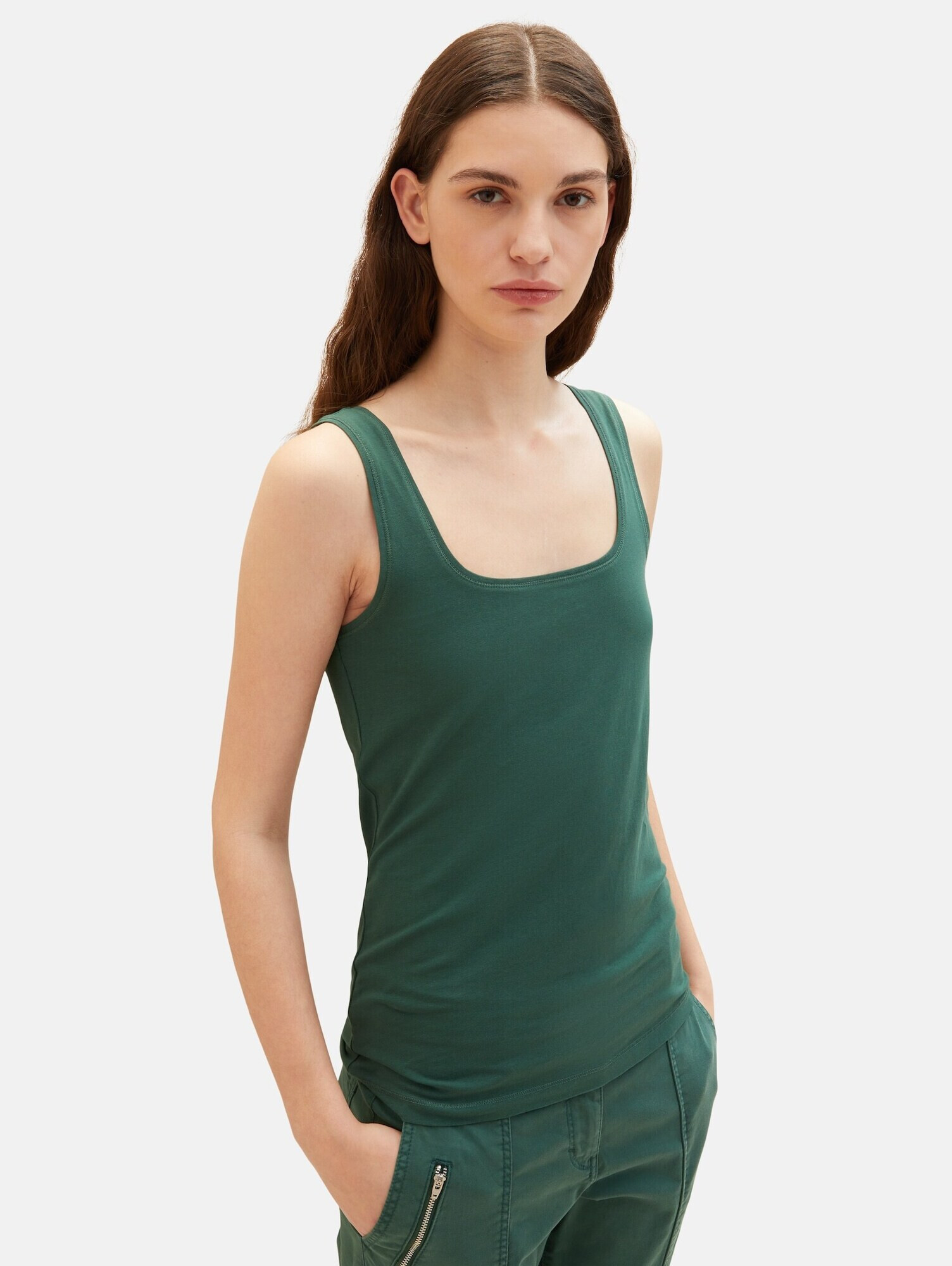 TOM TAILOR Top verde smarald - Pled.ro