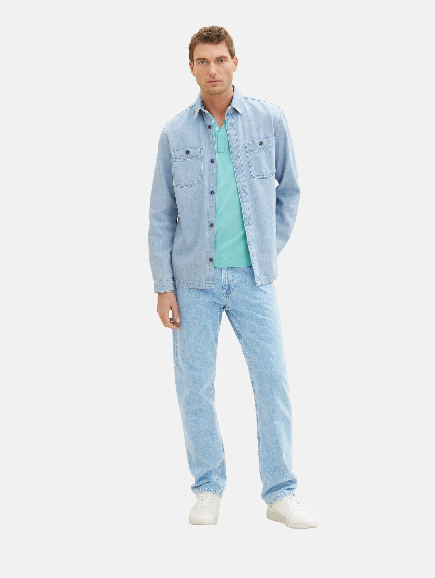 TOM TAILOR Tricou albastru aqua - Pled.ro