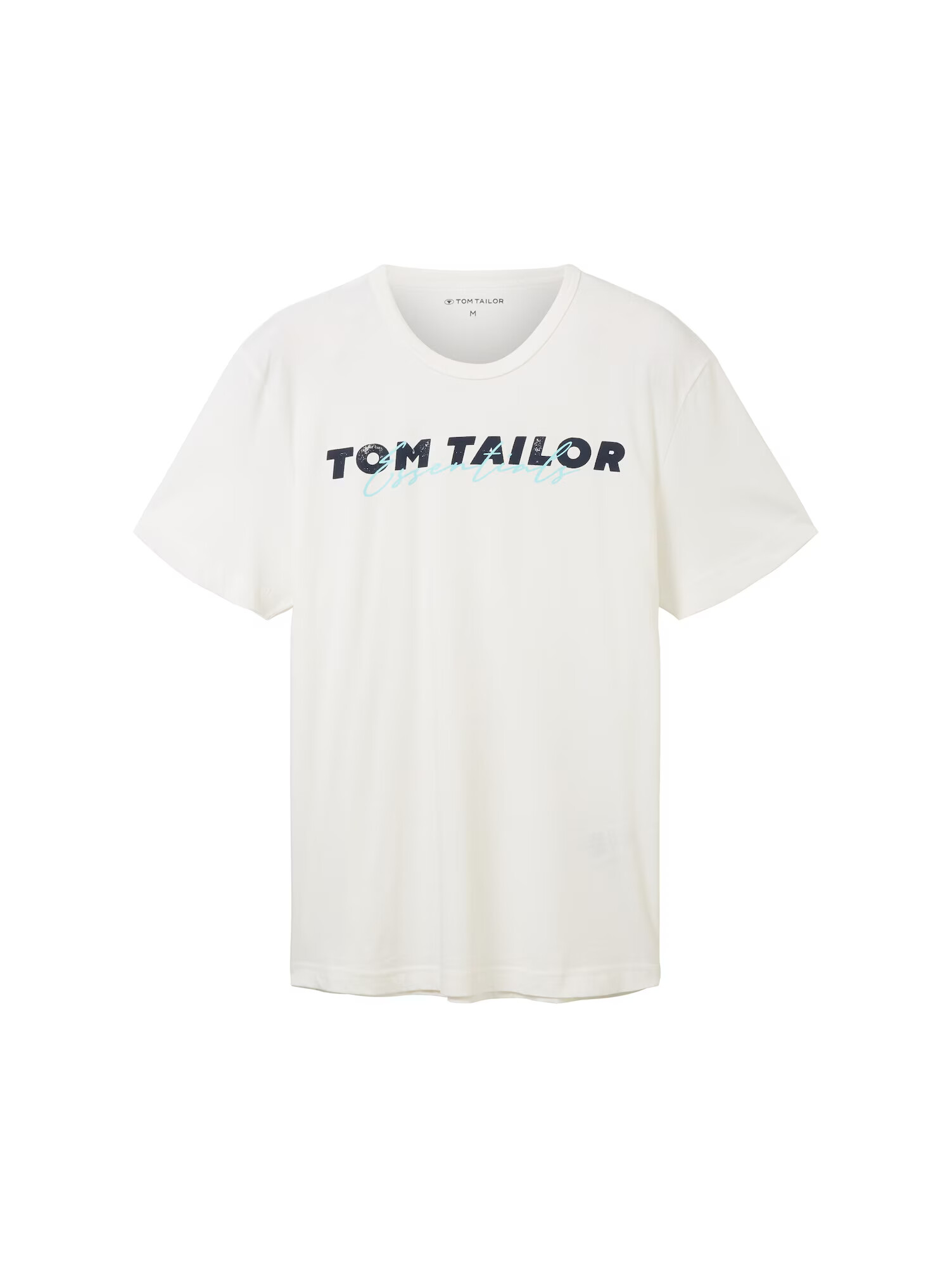 TOM TAILOR Tricou bleumarin / turcoaz / alb murdar - Pled.ro