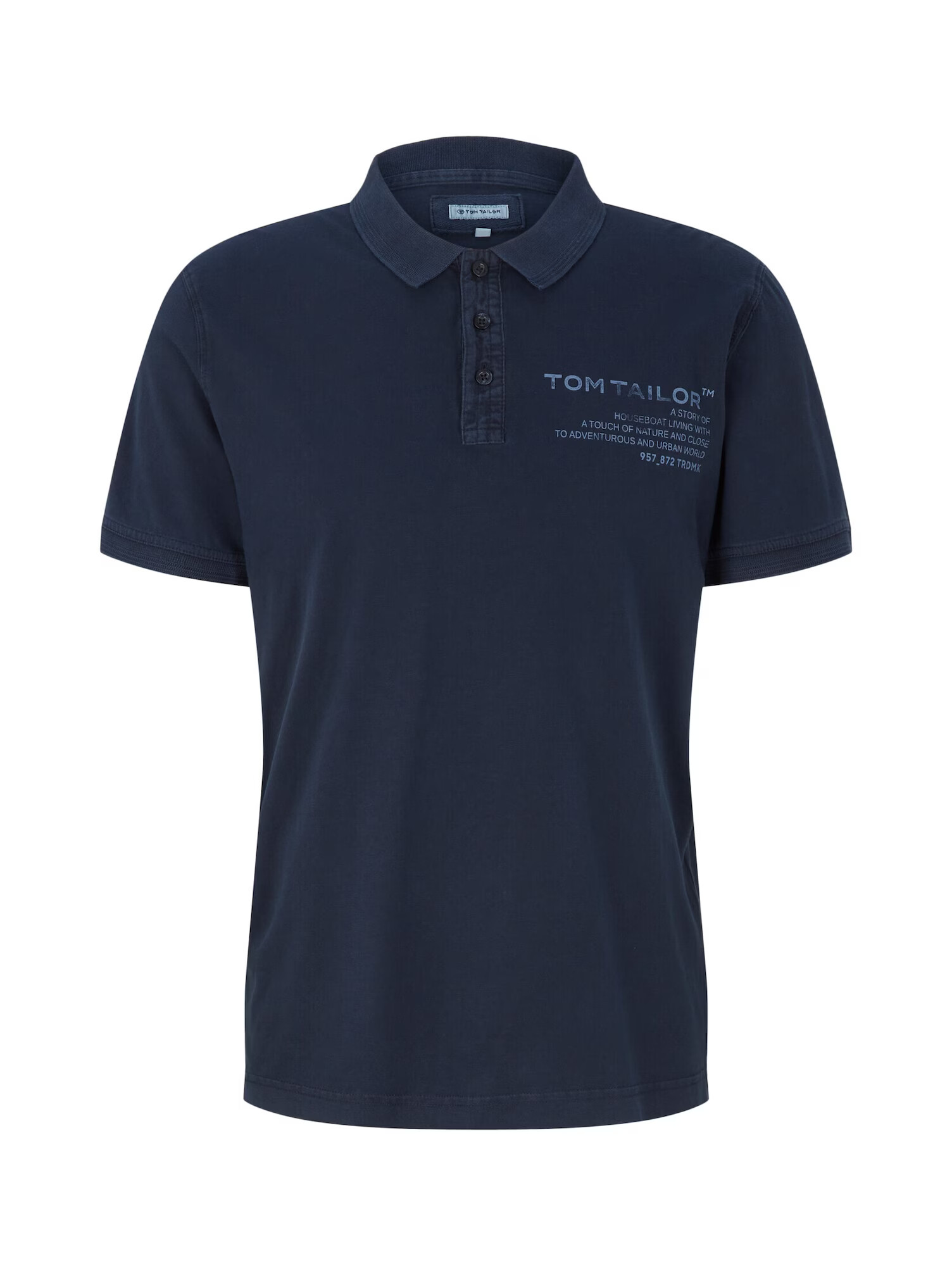 TOM TAILOR Tricou albastru marin / albastru porumbel - Pled.ro