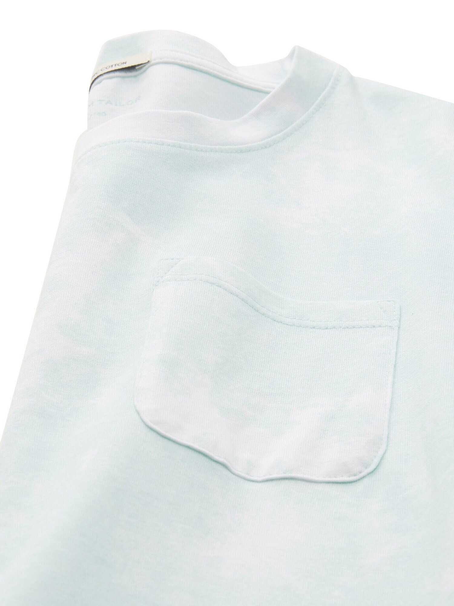 TOM TAILOR Tricou albastru pastel / alb - Pled.ro