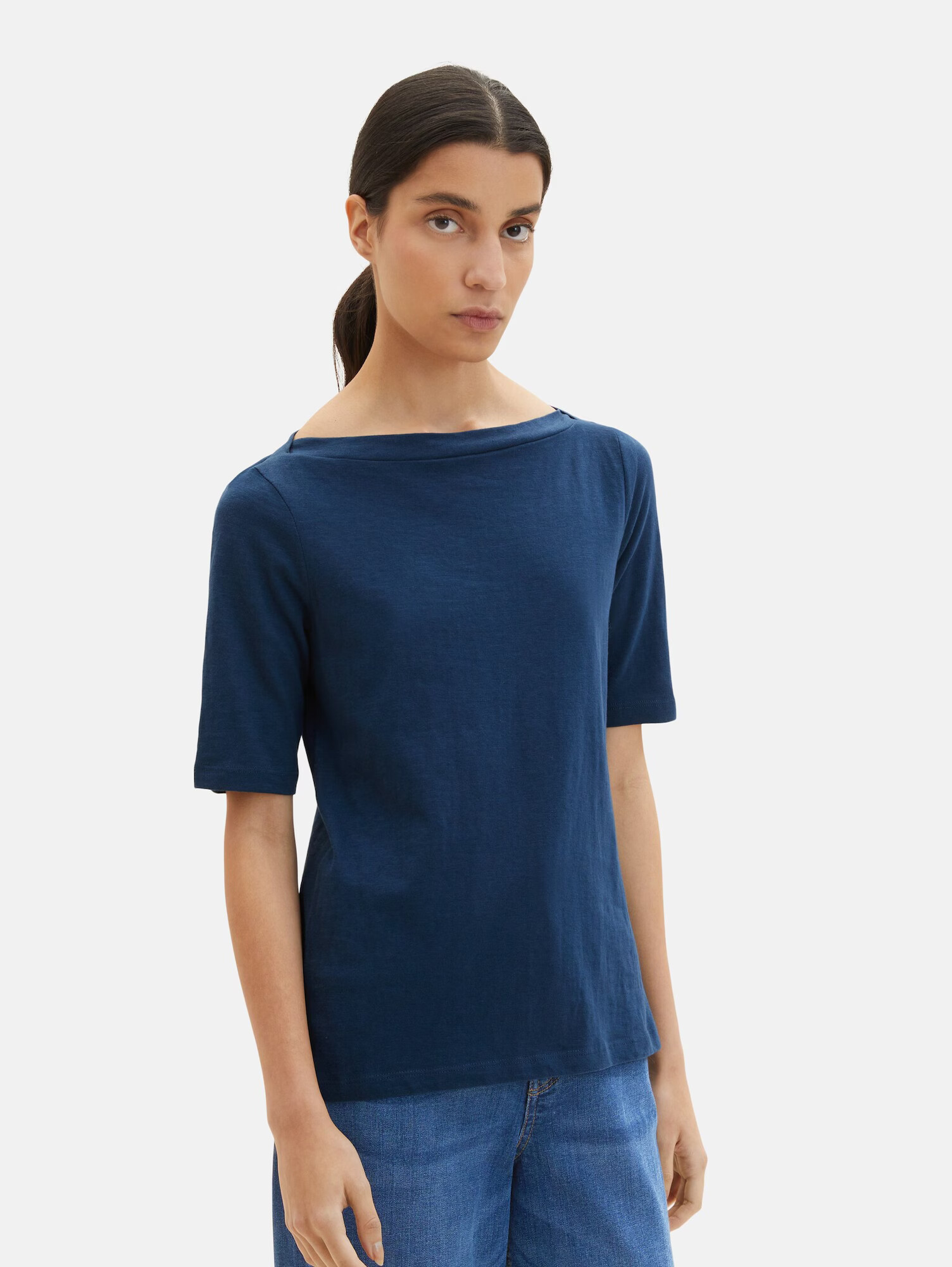 TOM TAILOR Tricou bleumarin - Pled.ro