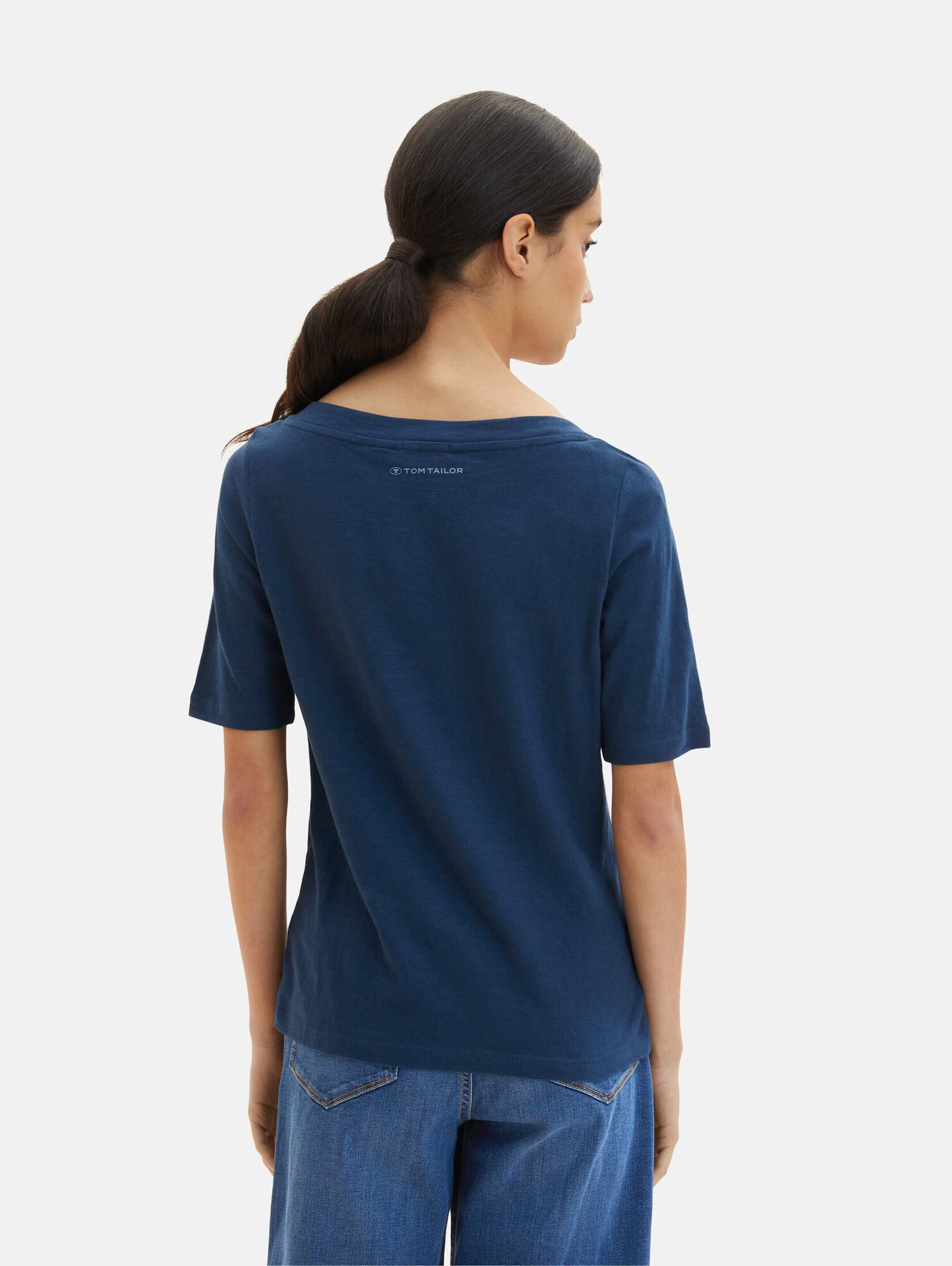 TOM TAILOR Tricou bleumarin - Pled.ro