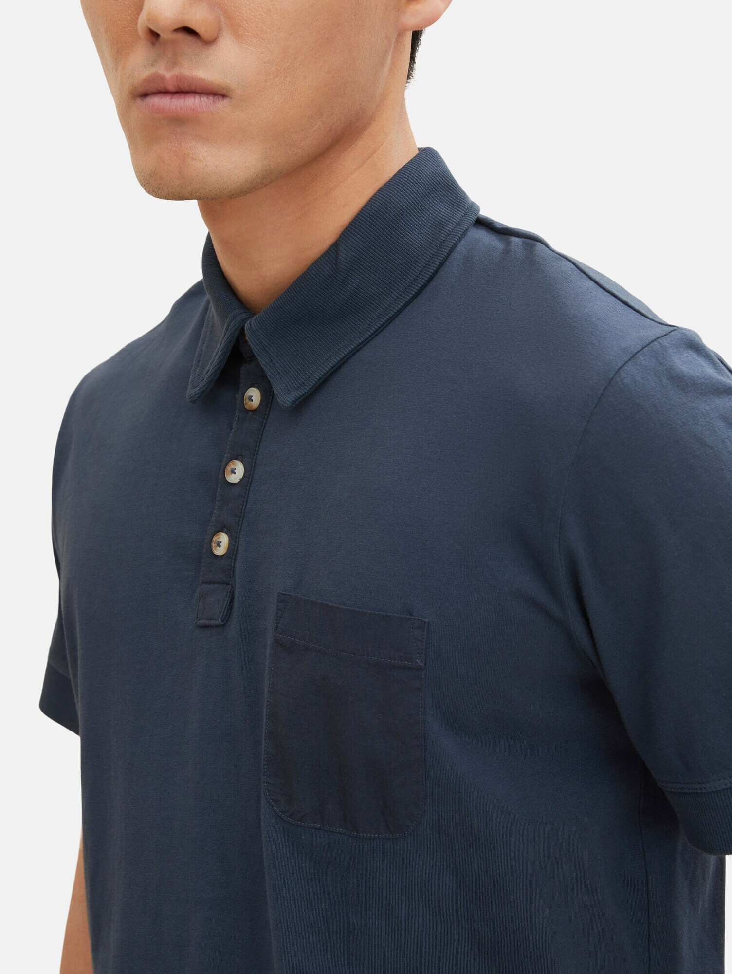 TOM TAILOR Tricou bleumarin - Pled.ro