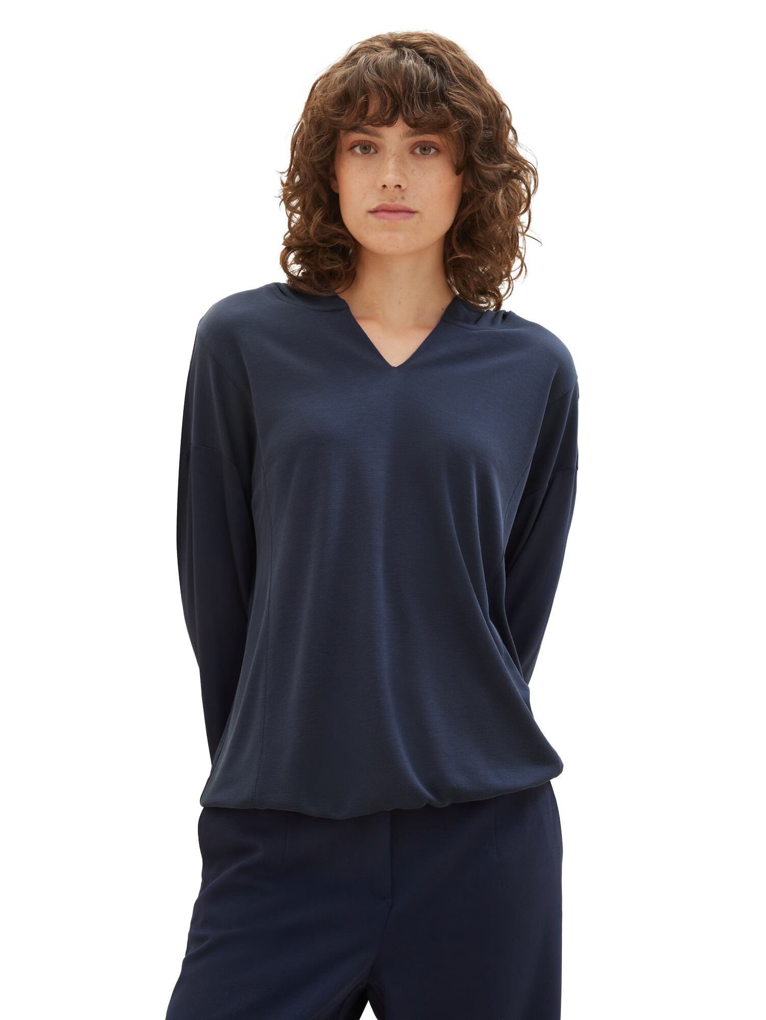 TOM TAILOR Tricou bleumarin - Pled.ro