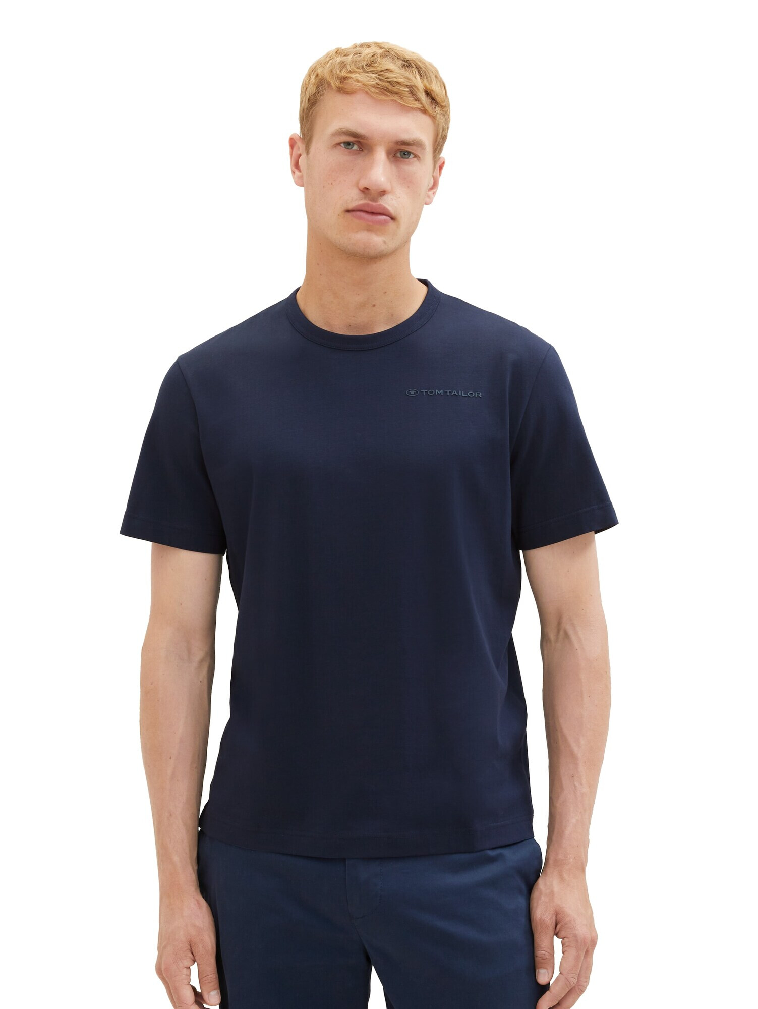 TOM TAILOR Tricou bleumarin - Pled.ro