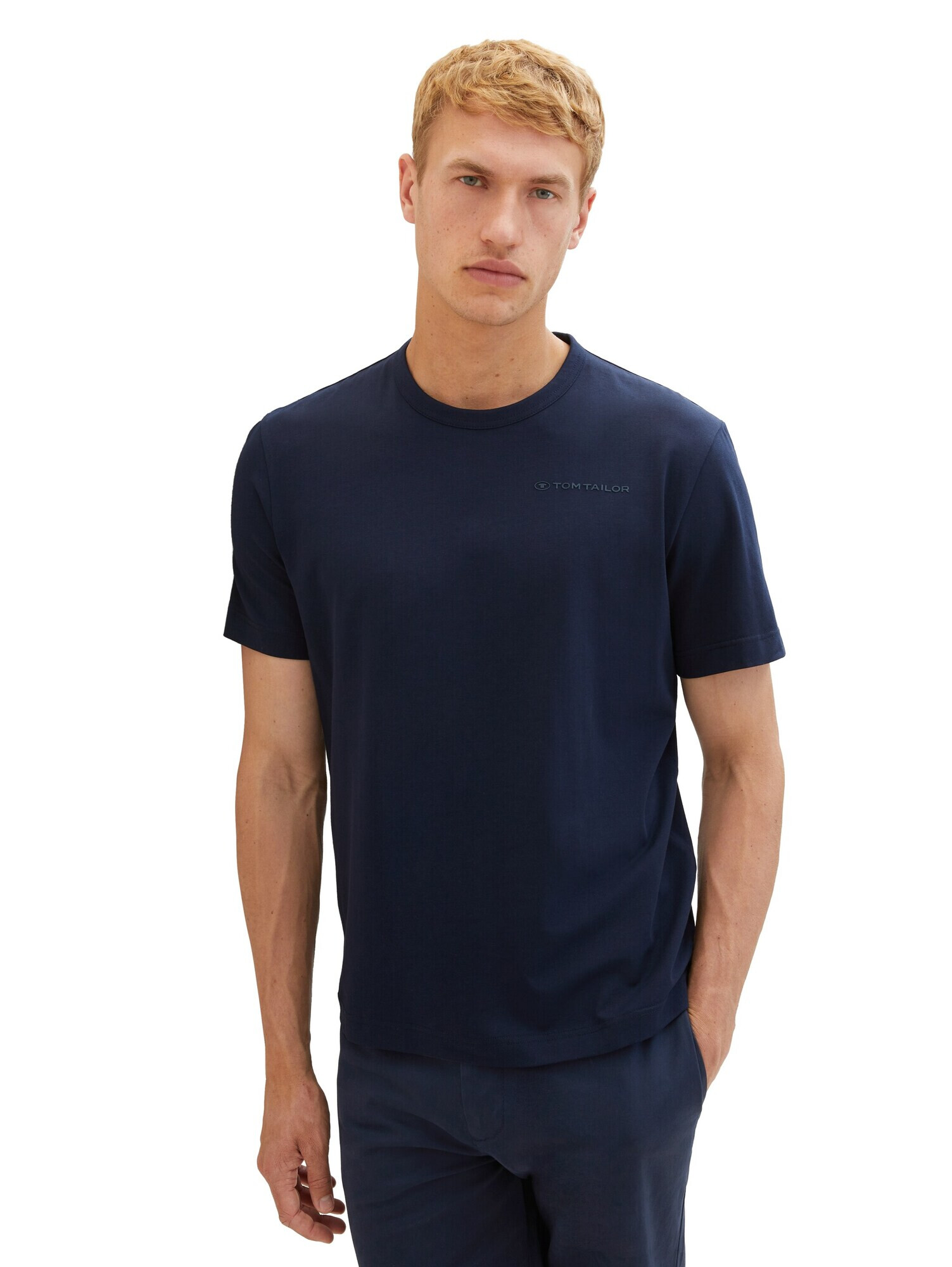 TOM TAILOR Tricou bleumarin - Pled.ro